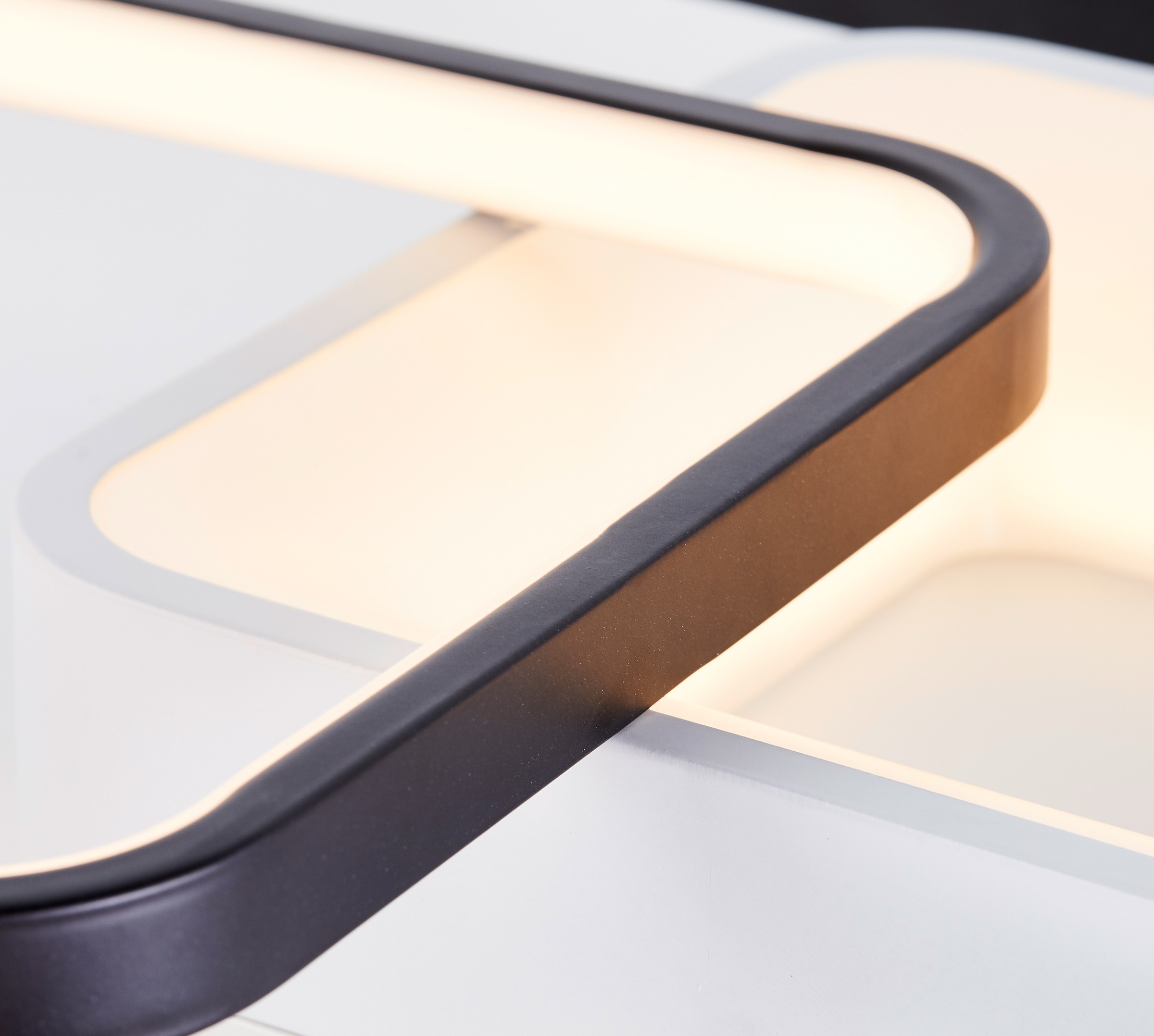 Brilliant LED Deckenleuchte »Cava« LED-Modul 1 Stk. 40 x 40 cm, dimmbar, CCT, 5000 lm, Fernbedienung, Metall, weiß/schwarz
