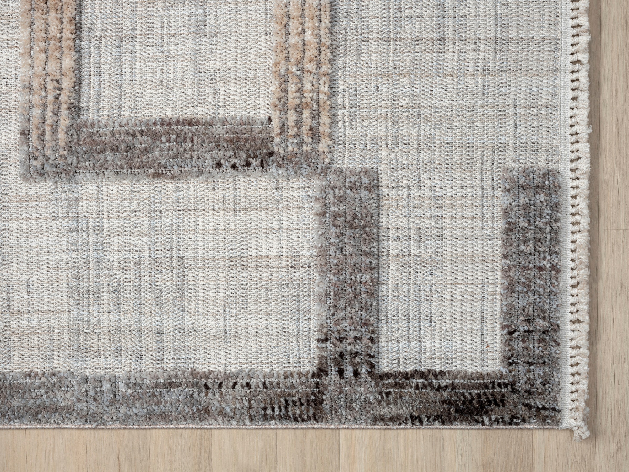 Myflair Möbel & Accessoires Teppich »Balania«, rechteckig, 15 mm Höhe, Kurzflor, mit Hoch-Tief Effekt, besonders weich durch Microfaser