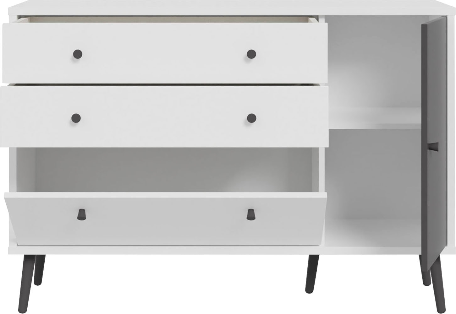 FORTE Sideboard »Harllson EasyKlix by Forte«, die neue geniale Art Möbel aufzubauen