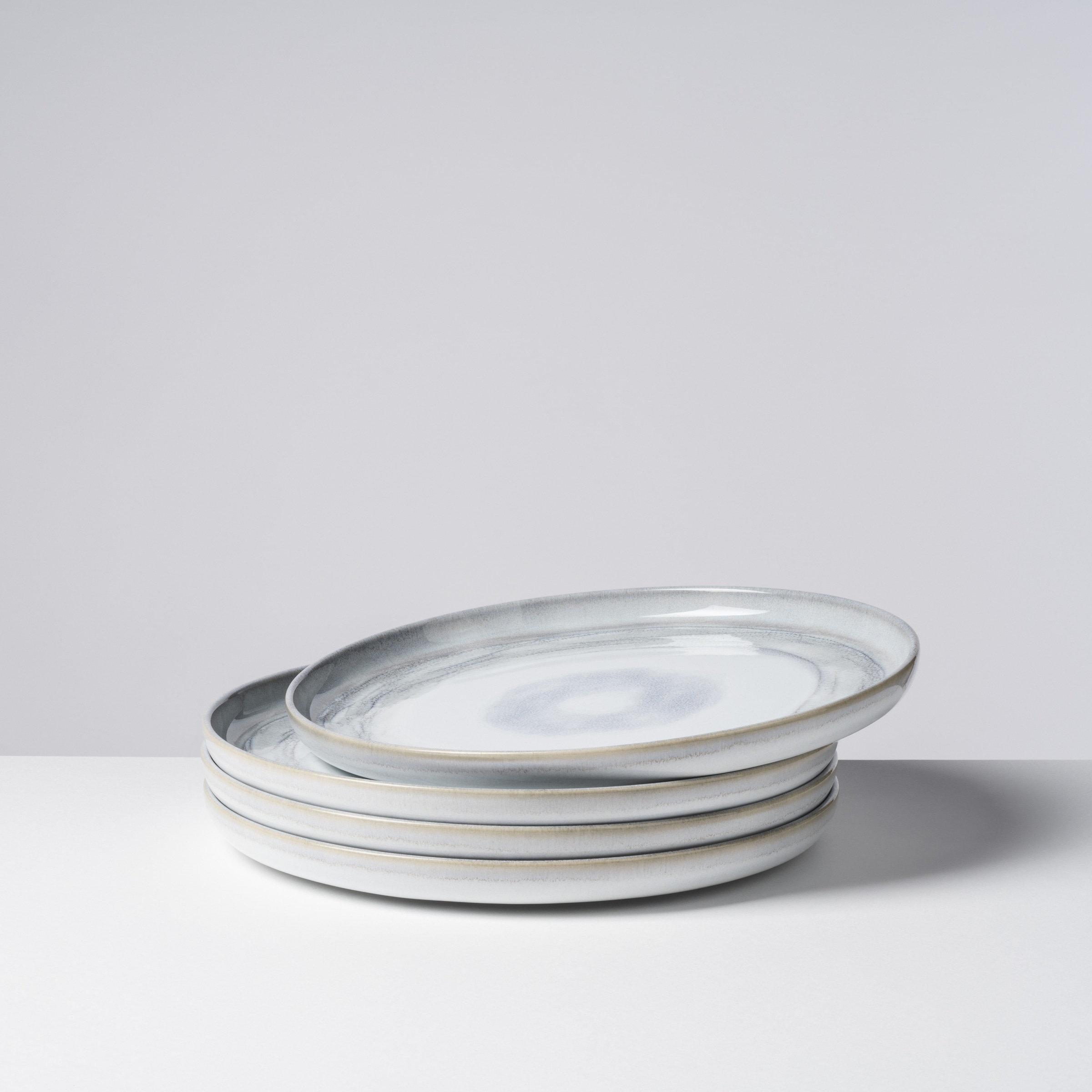 Gipfelstück Speiseteller-Set, Steinzeug TIEFER SEE