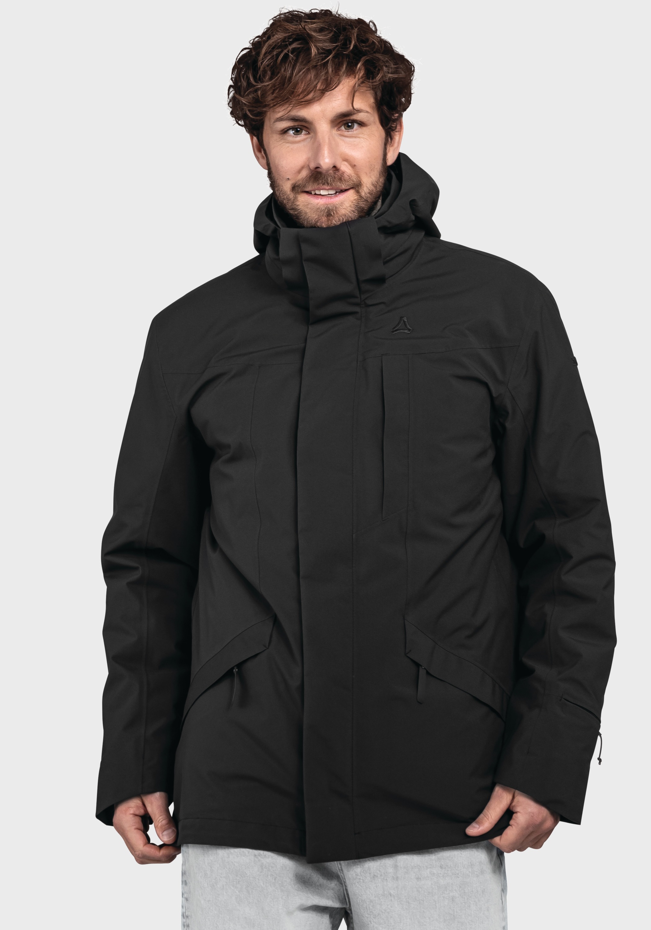Schöffel Doppeljacke »Urban 3in1 Parka Style Borkol MNS«, mit Kapuze