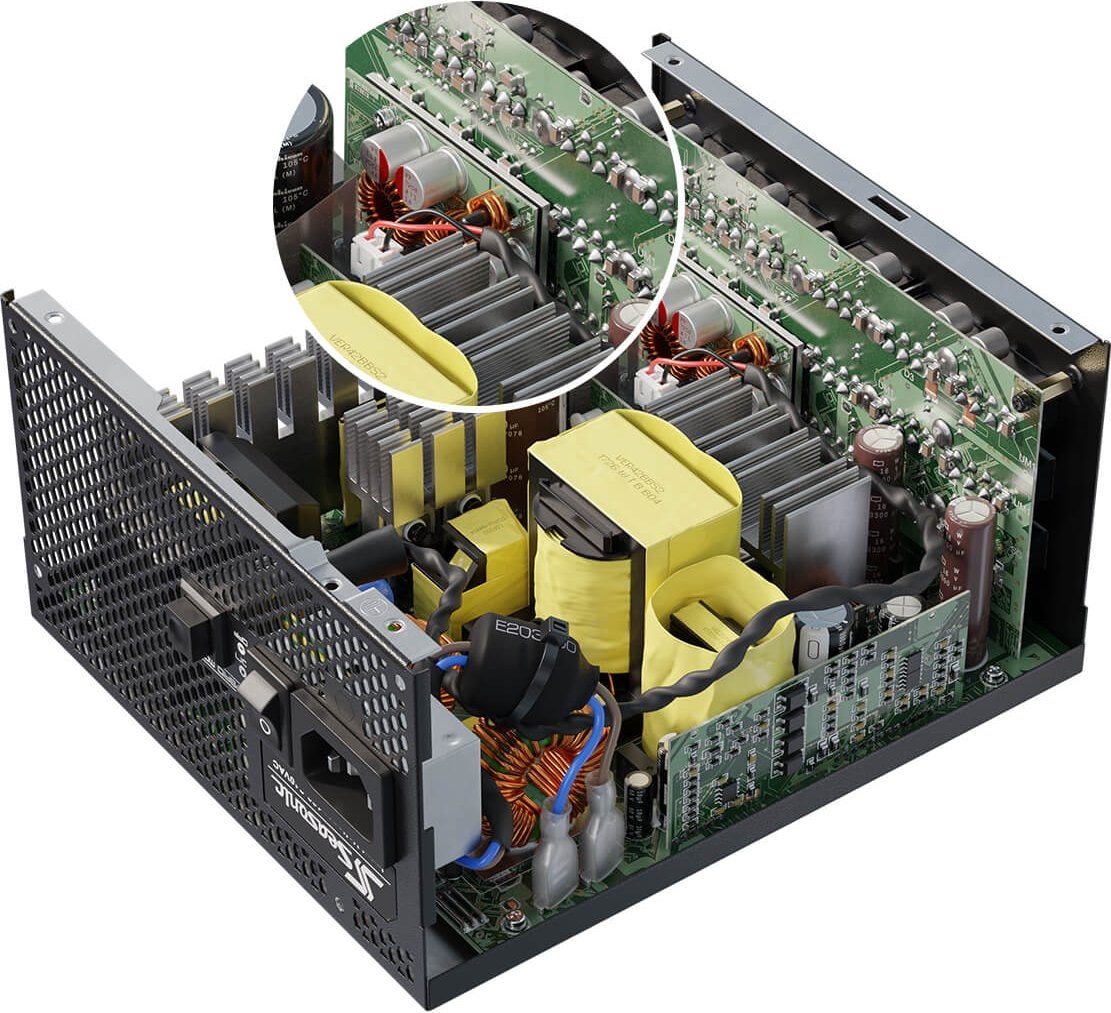 Seasonic PC-Netzteil, Haswell C6/​C7 Low-Power States,semi-passiv-Modus umschaltbar