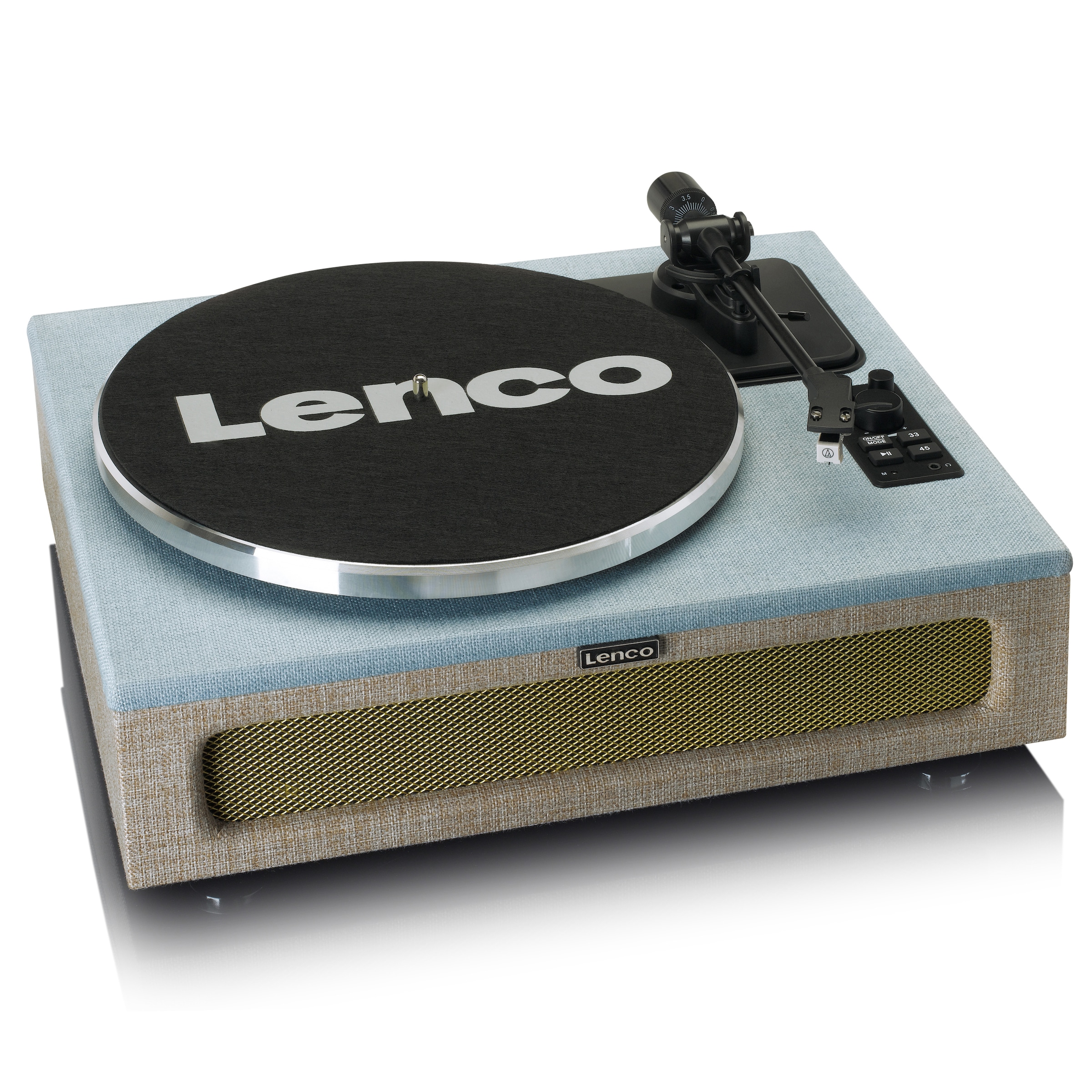 Lenco Plattenspieler »LS-440 blau/beige«, Lautsprecher integriert, Bluetooth
