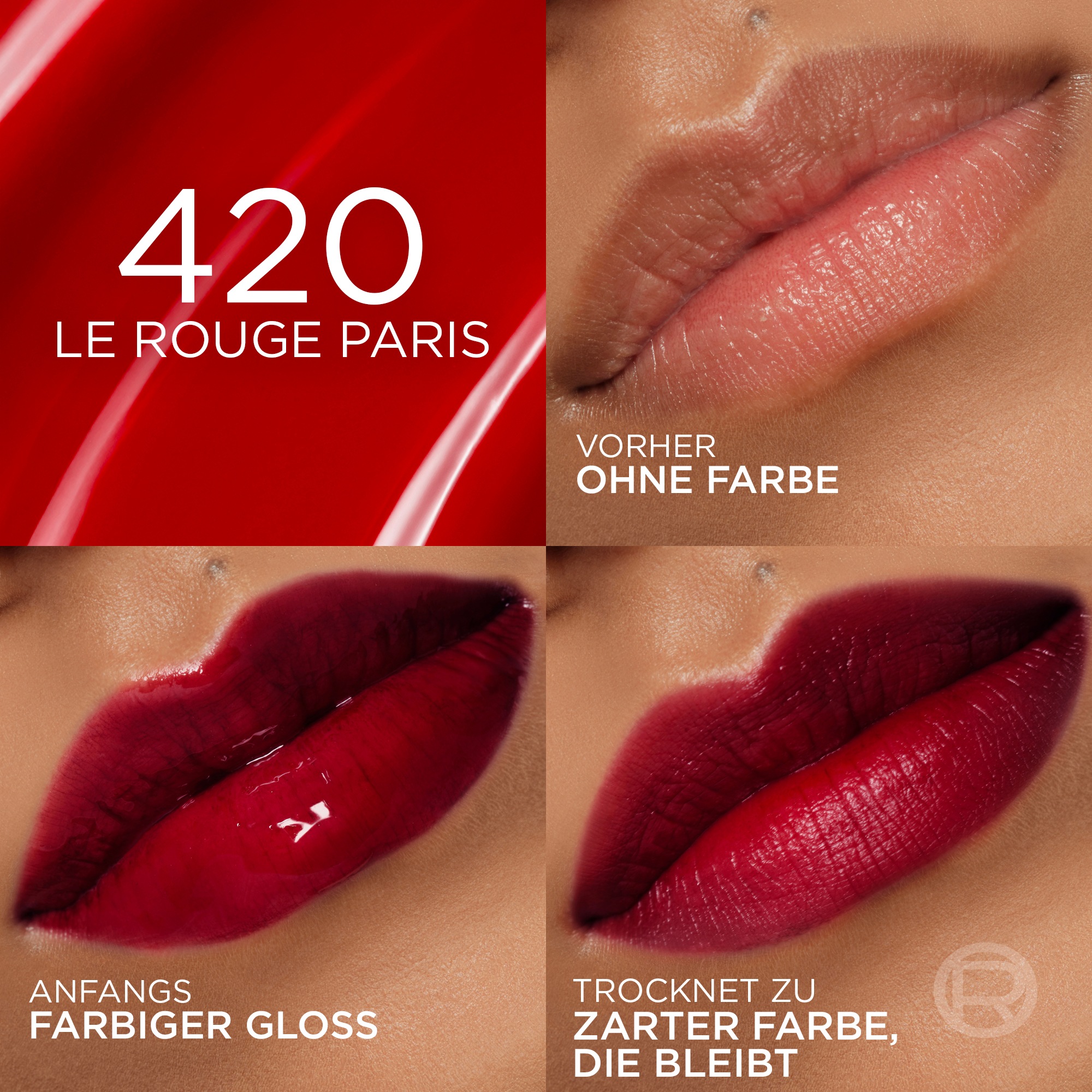 L'ORÉAL PARIS Lippenstift »PARADISE HYALURON TINT LIP STAIN SERUM« mit flüssiger Textur, feuchtigkeitsspendende Formel