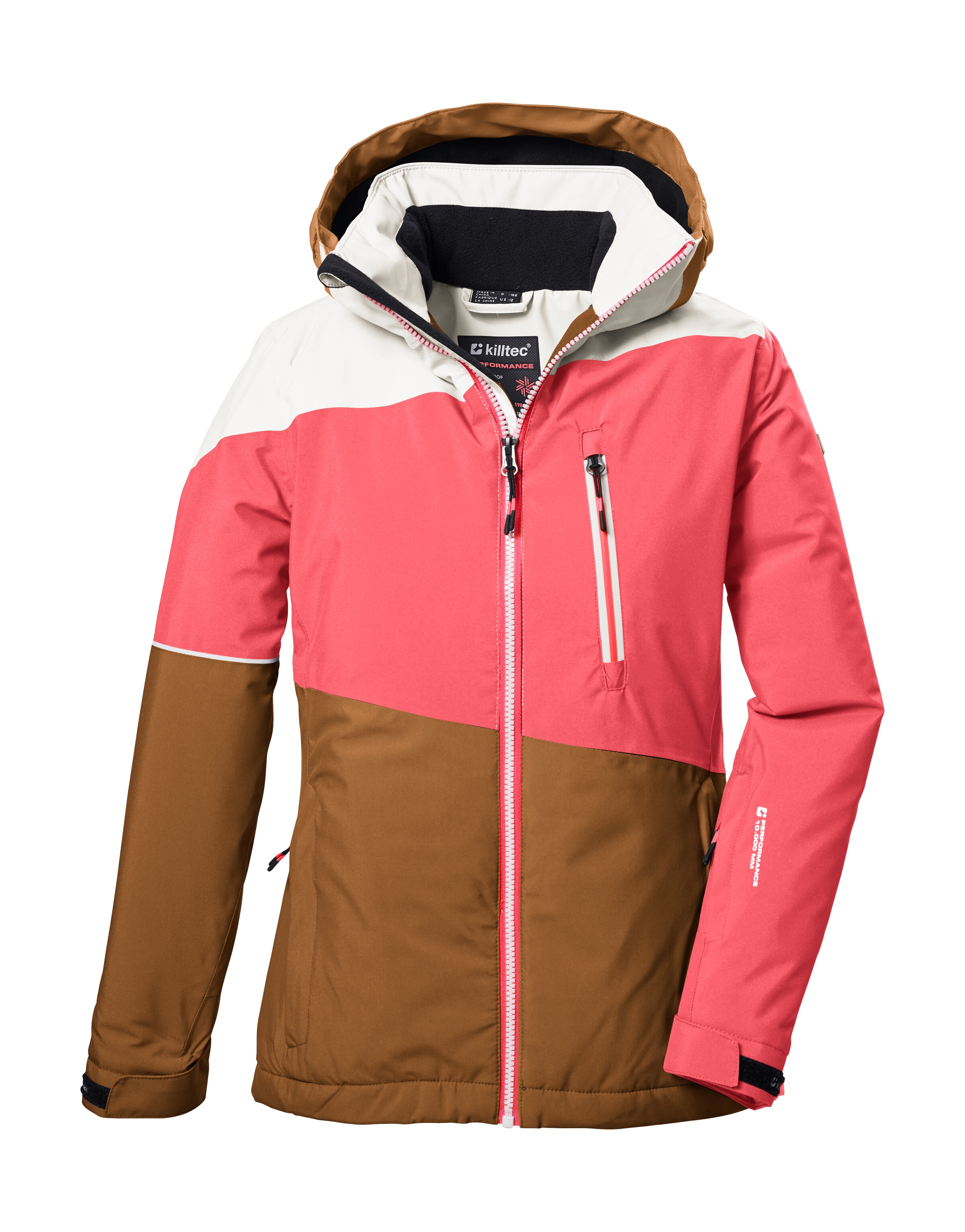 Killtec Skijacke »KSW 331 GRLS SKI JCKT« Atmungsaktive, wasserdichte Jacke mit Fleece-Innenseite, Skipasstasche