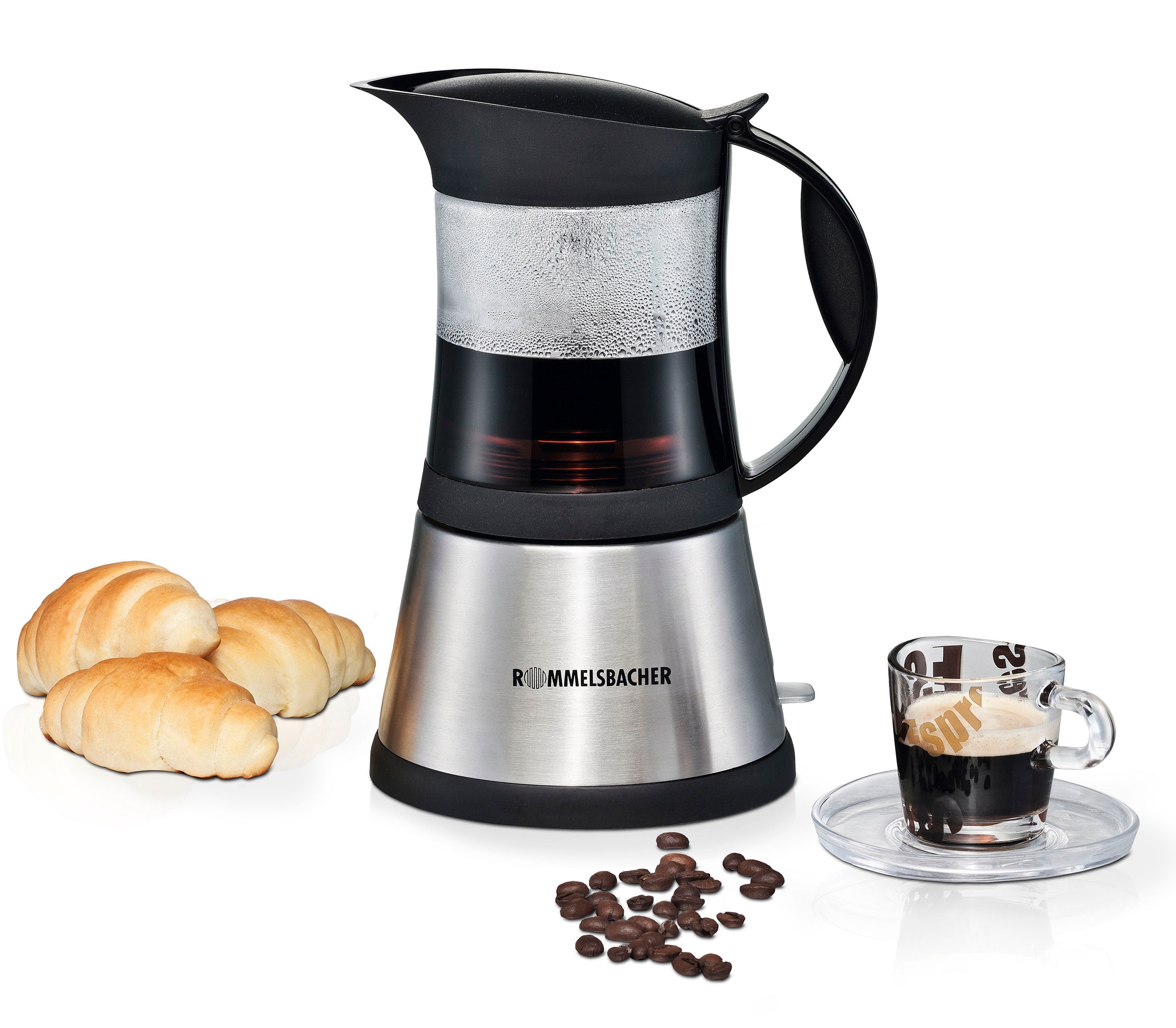 Rommelsbacher Espressokocher »EKO 376/G«, 0,35 l Kaffeekanne, aus hitzebeständigem Glas