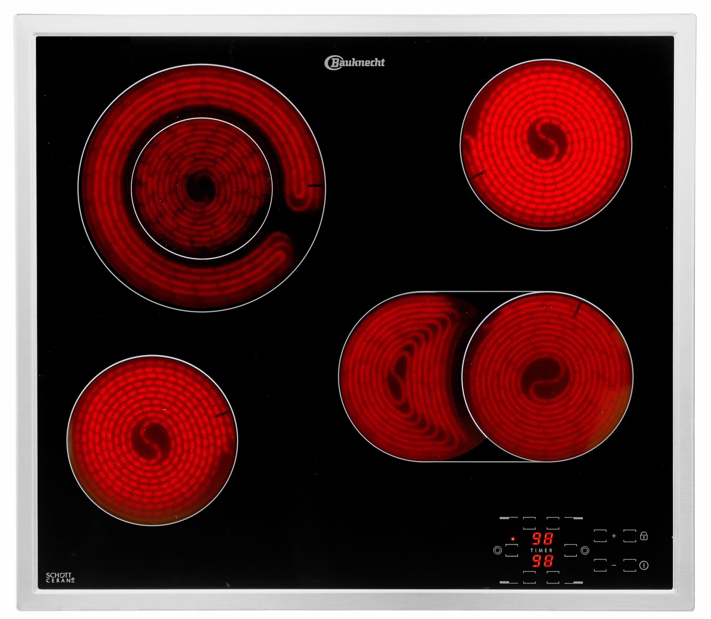 BAUKNECHT Elektro-Kochfeld von SCHOTT CERAN® »CTAR 9642 IN«, mit Touch-Control-Steuerung