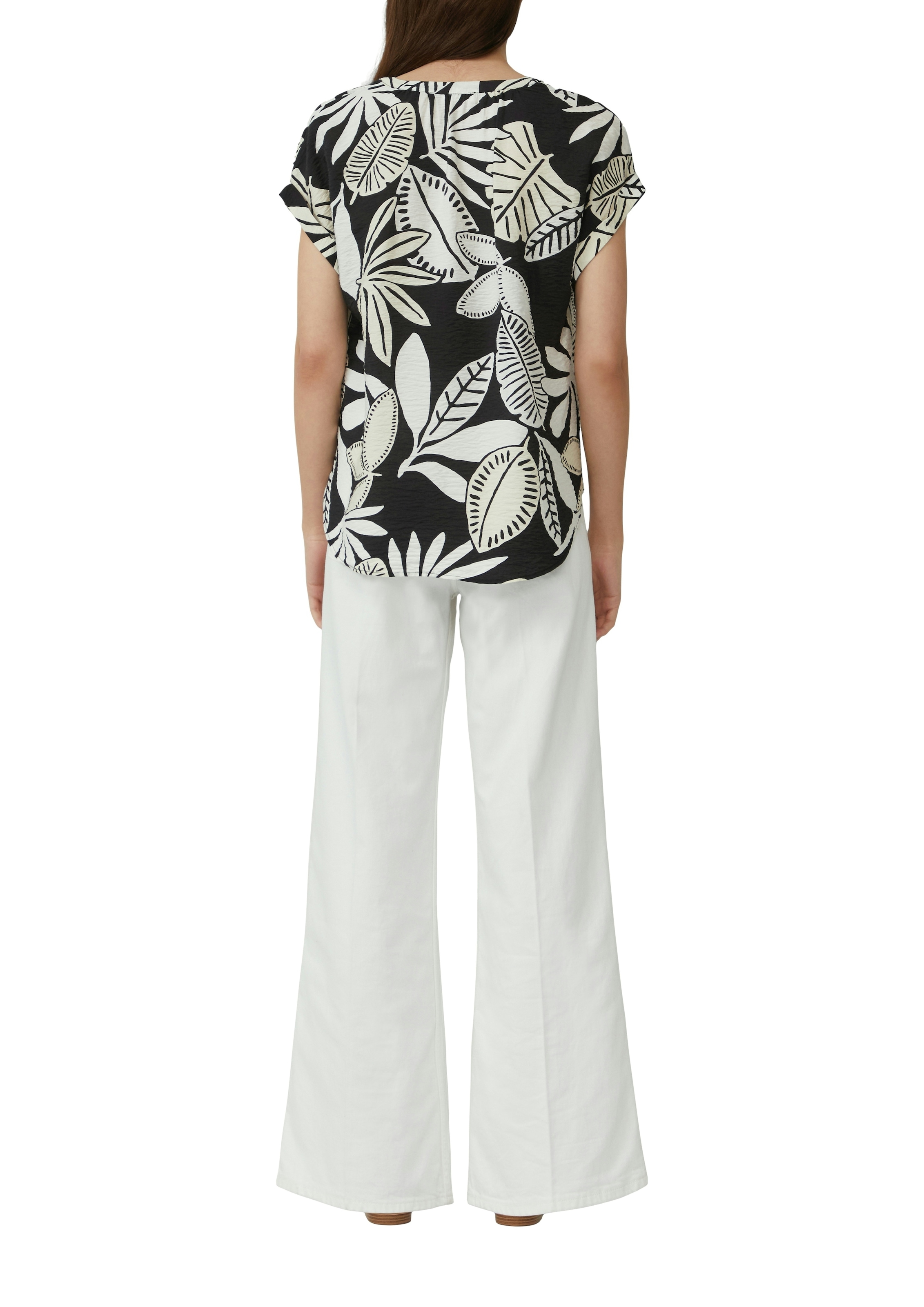 s.Oliver Druckbluse mit Raff-Details