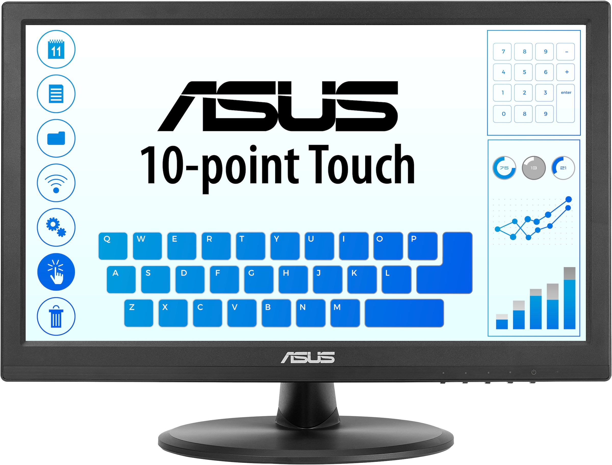 Asus LED-Monitor »VT169HE« 40 cm/16 ″  1920 x 1080 px Full HD 5 Reaktionszeit 60 Hz
