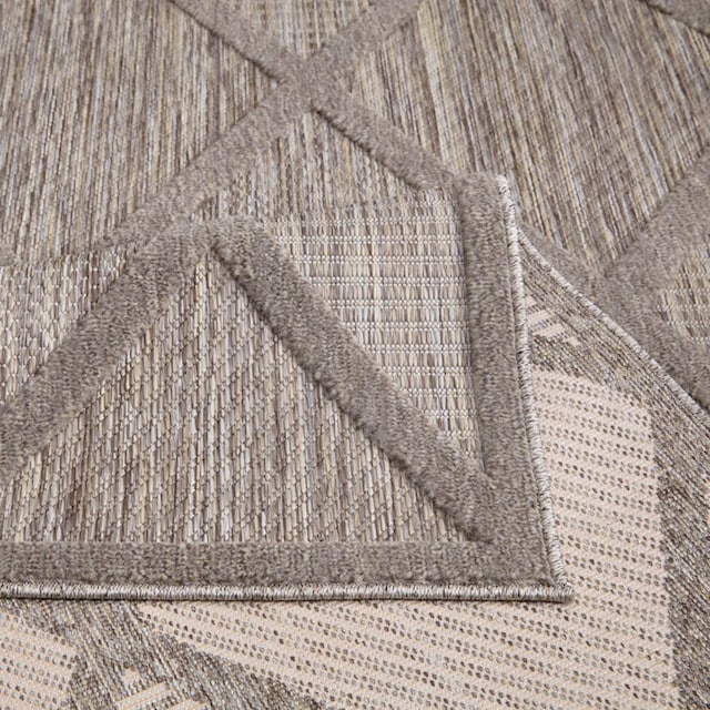 Carpet City Teppich »In-& Outdoorteppich Santorini 457, 3D-Effekt,  Raute-Look«, rechteckig, Wetterfest & UV-beständig für Terrasse, Balkon,  Küche, Flur online kaufen