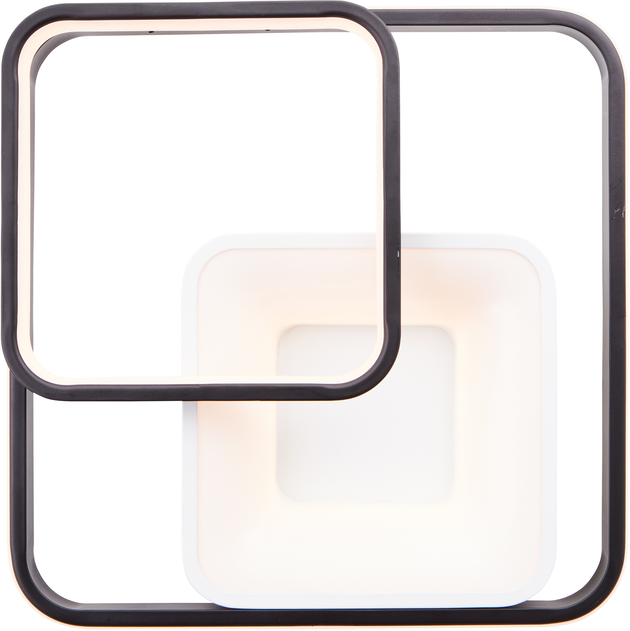 Brilliant LED Deckenleuchte »Cava« LED-Modul 1 Stk. 40 x 40 cm, dimmbar, CCT, 5000 lm, Fernbedienung, Metall, weiß/schwarz
