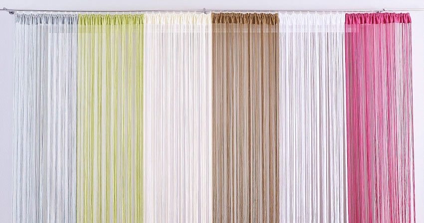 my home Fadenvorhang transparent, multifunktional, online Kräuselband, »Fao-Uni«, St.), kaufen (1 pflegeleicht Polyester