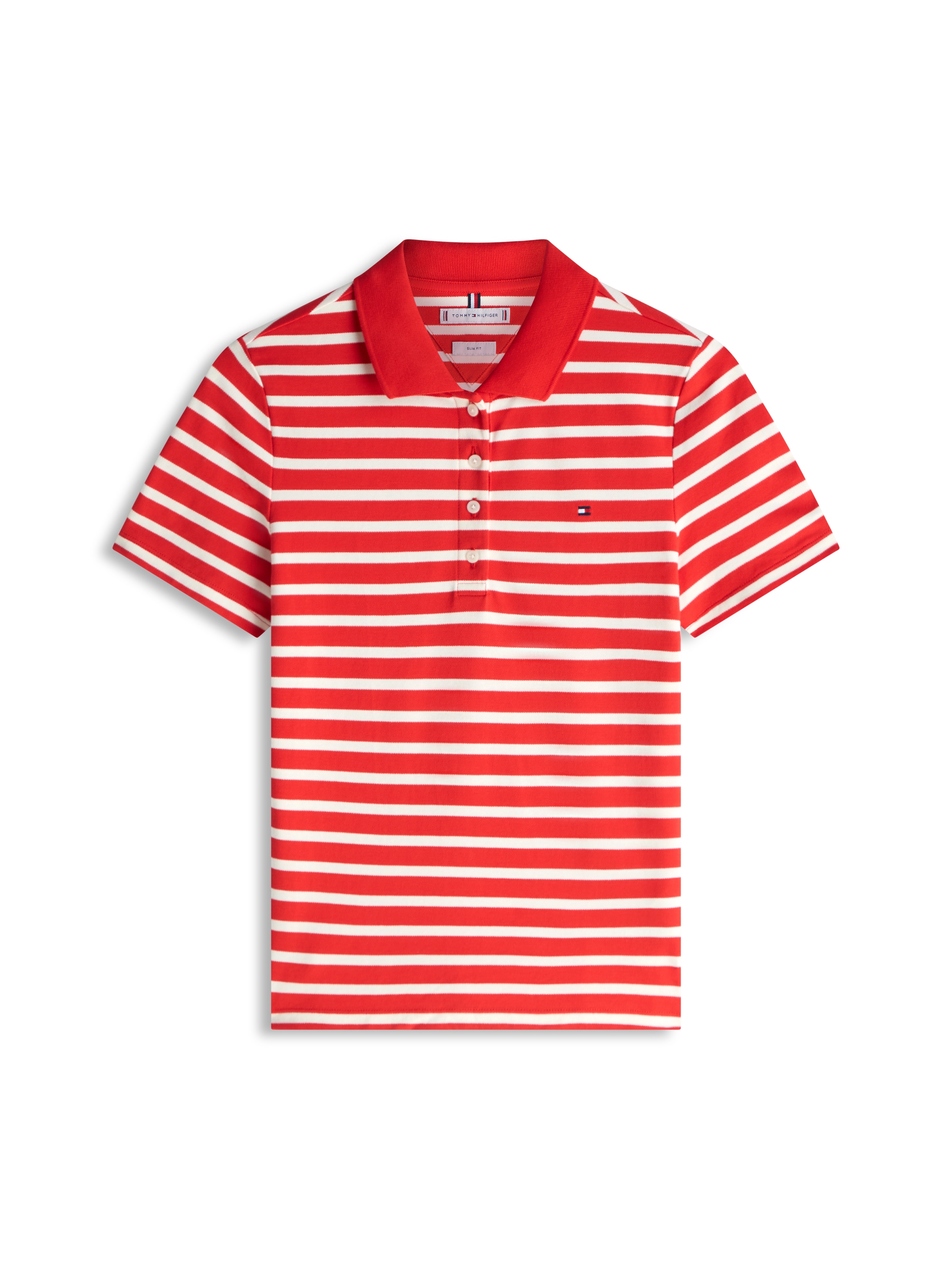 Tommy Hilfiger Poloshirt »1985 Slim Fit Pique Premium« mit Logostickerei, Seitenschlitze