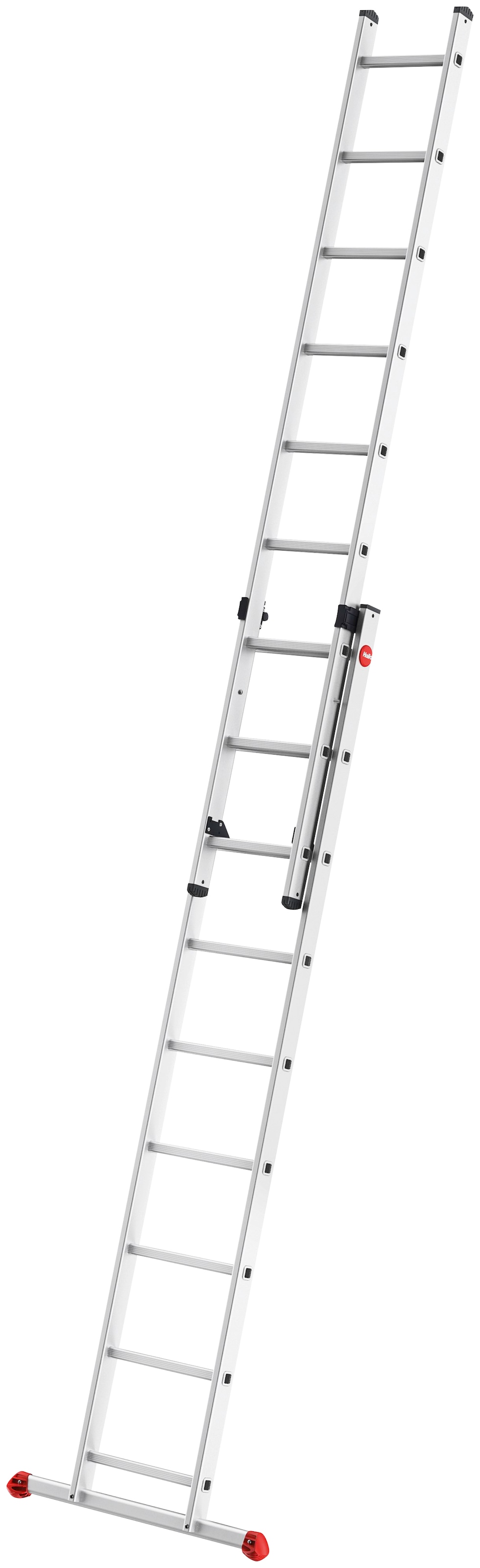 Hailo Anlegeleiter »S80 ProfiStep duo«, Aluminium-Schiebeleiter 2-teilig 2x9 Sprossen