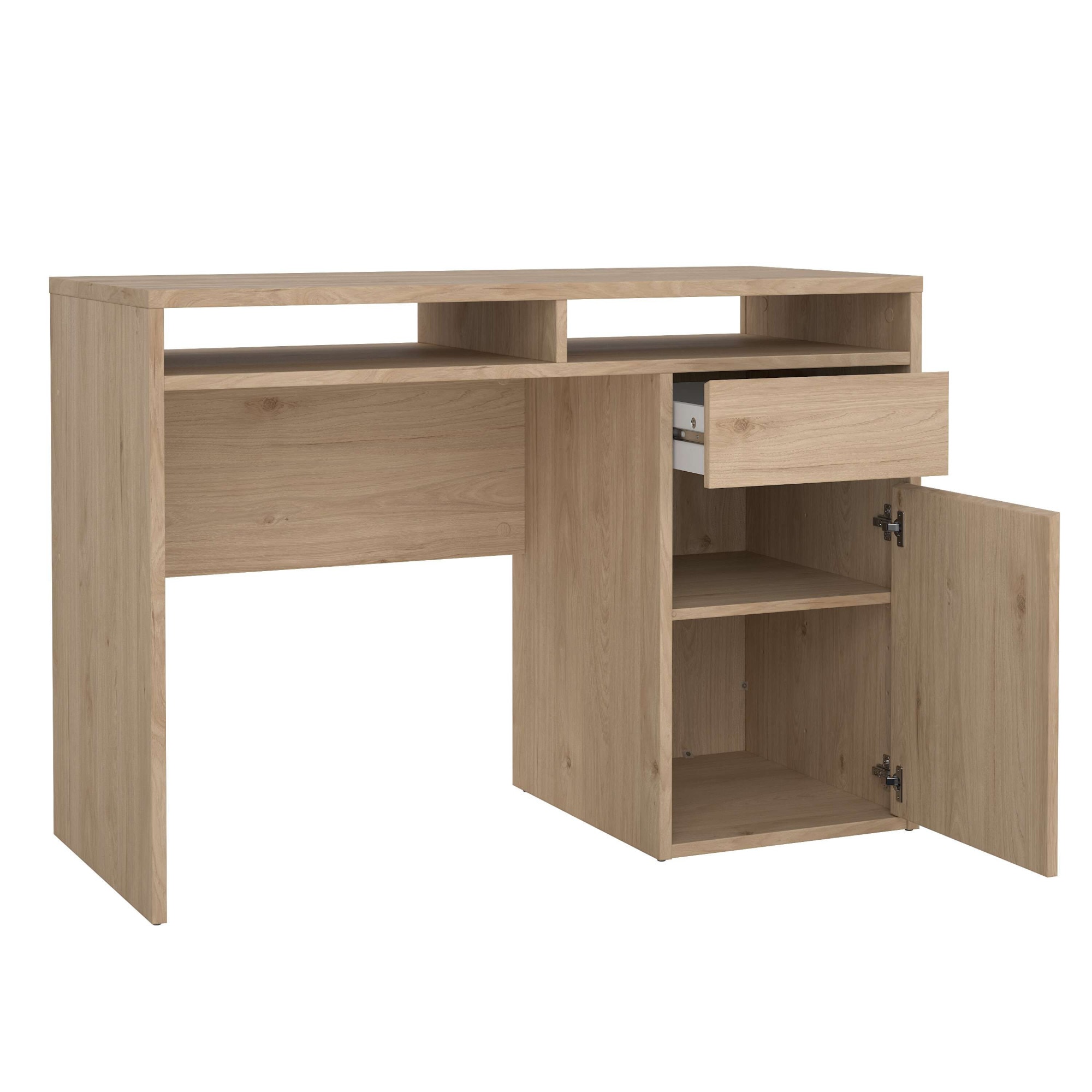 INOSIGN Schreibtisch »Funktion Plus, Arbeitstisch, Bürotisch« Computertisch mit 1 Tür und 1 Schublade, 2 offene Fächer Breite 110 cm