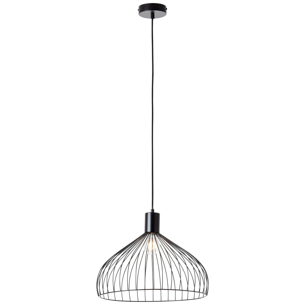 Brilliant Pendelleuchte »Blacky« E27 1 Stk. Hängelampe 40cm schwarz matt
