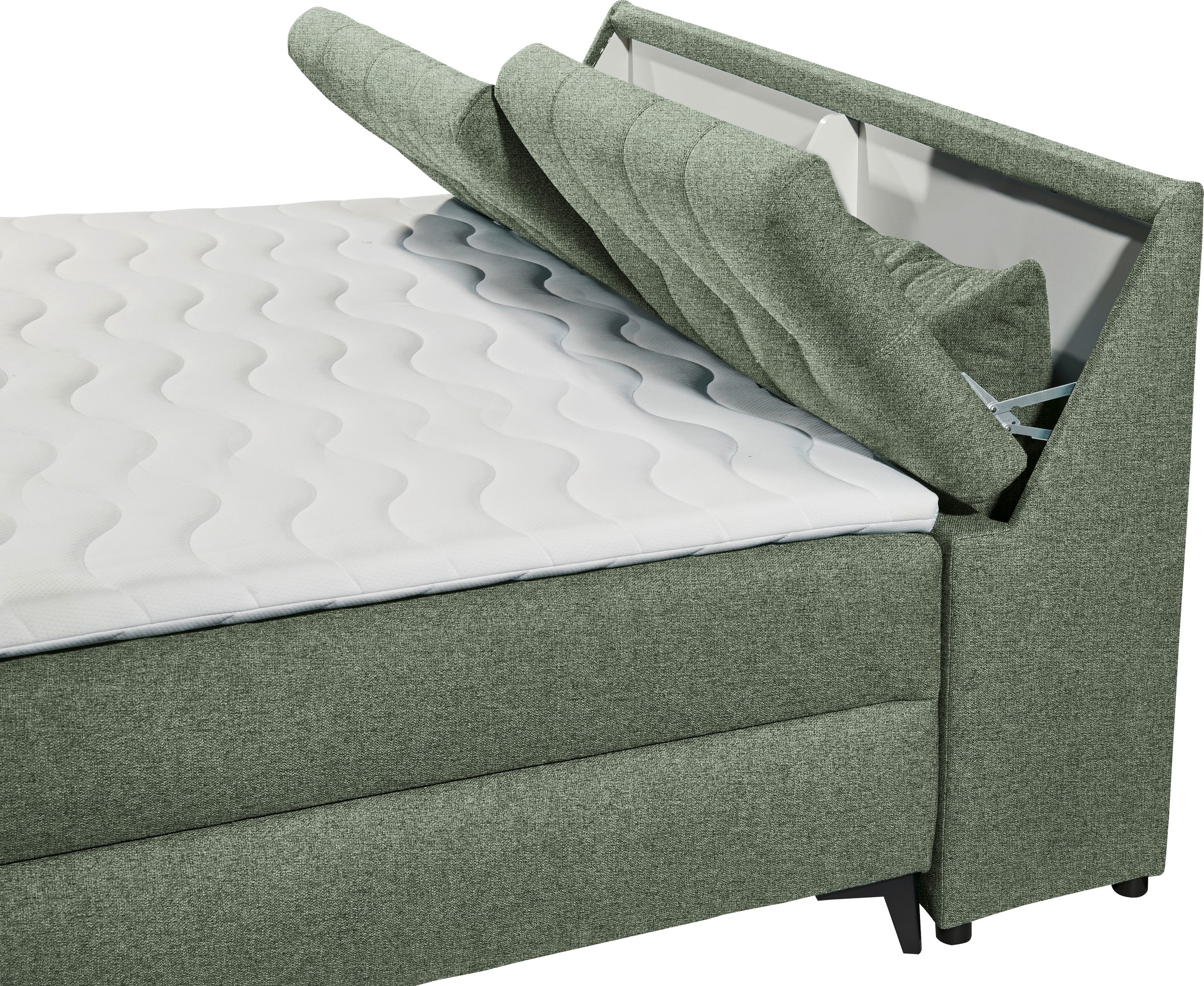 ED EXCITING DESIGN Boxbett »Atlantis«, mit Bettkasten und Stauraum im Kopfteil