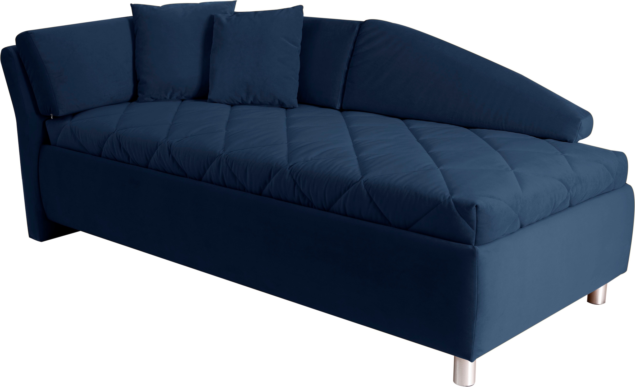 alina Schlafsofa »Lindsay«, Bettkasten, Zierkissen-Set aus: 2 Stk. 40x40cm, 1 Stk. 30x30cm