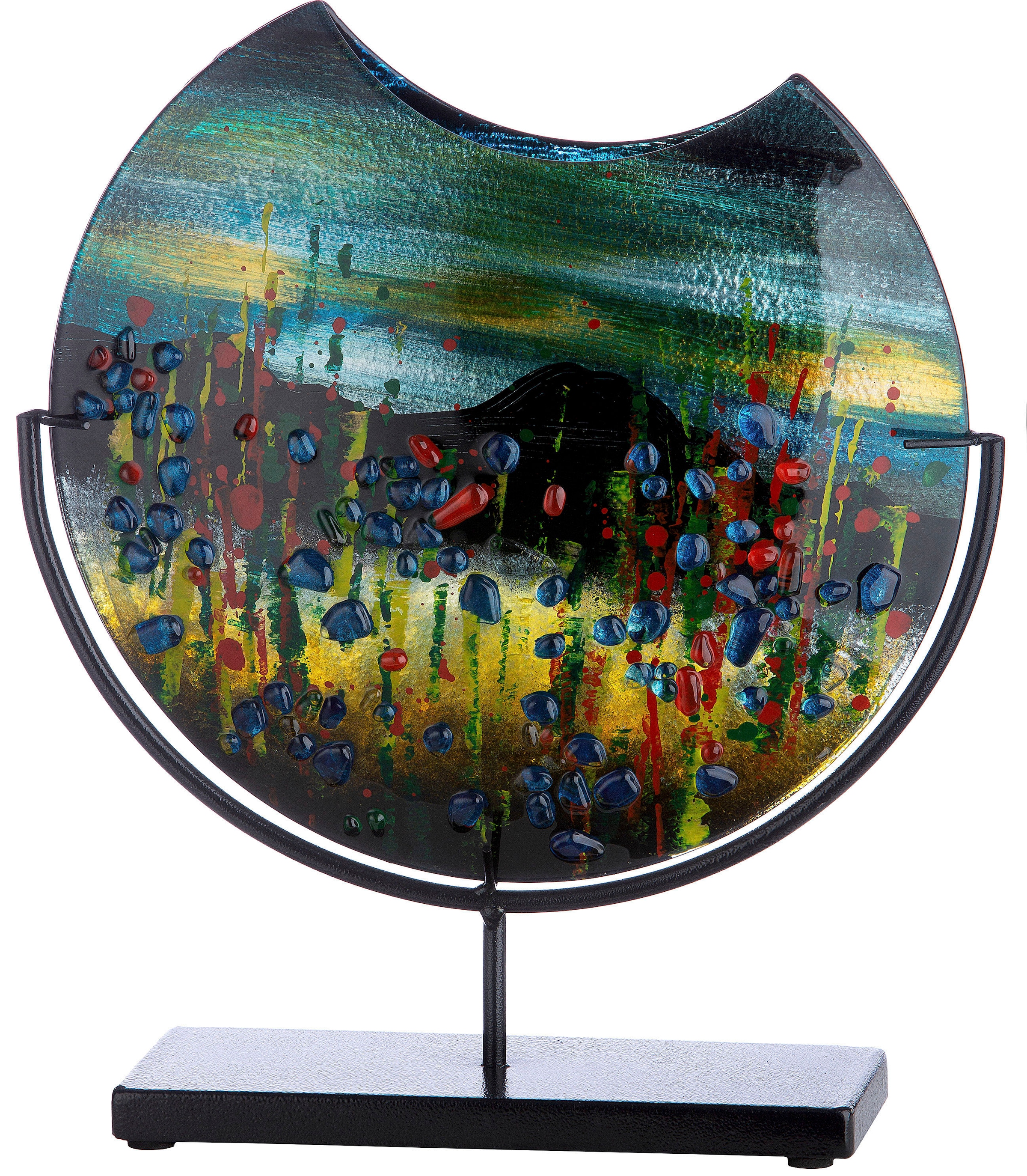 Casablanca by Gilde Dekovase »Dali, Höhe ca. 37 cm«, (1 St.), dekorative Vase aus Glas, Dekoobjekt