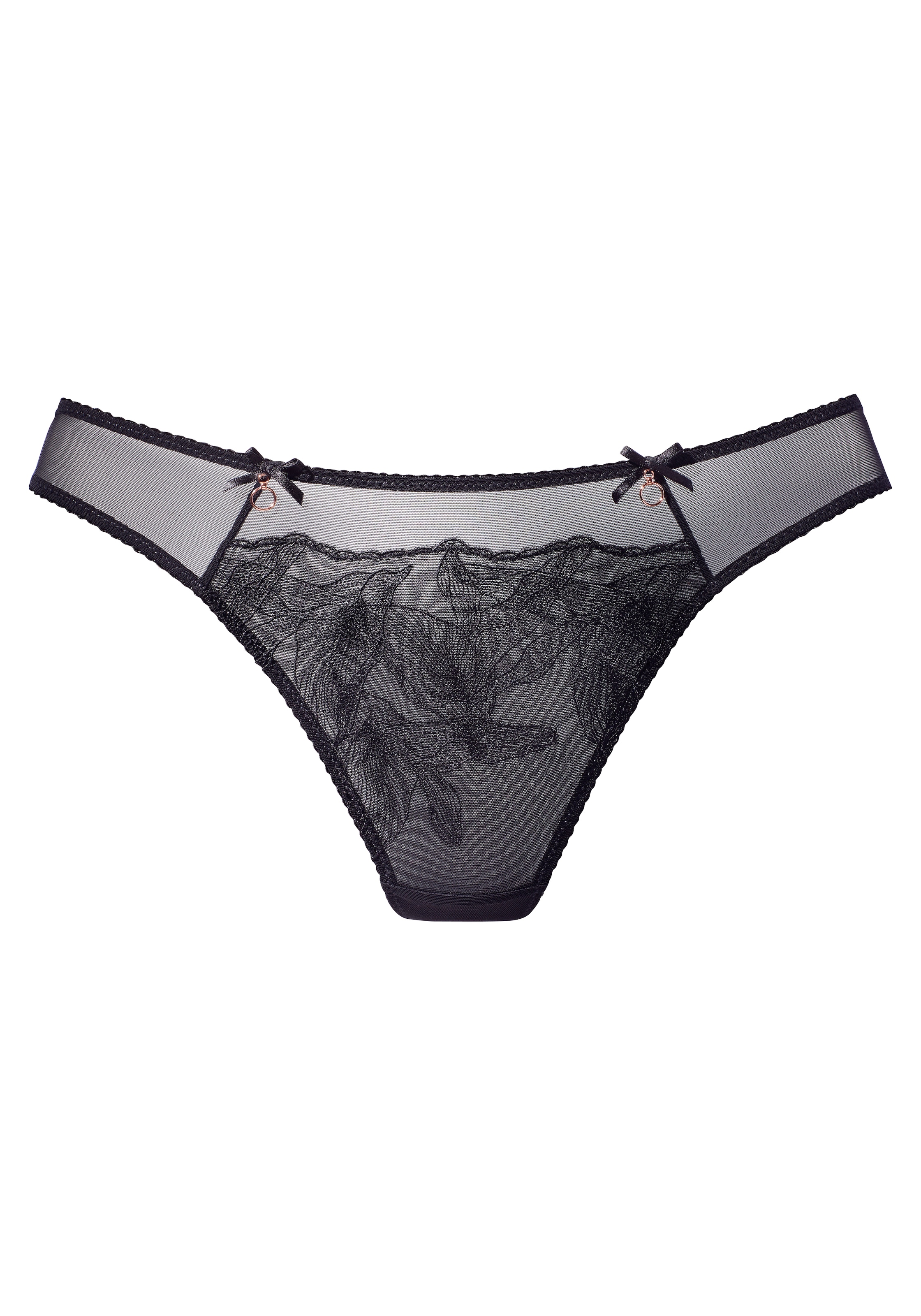 LASCANA String »Gabriella« aus Mesh mit hauchzarter Stickerei, transparente Unterwäsche