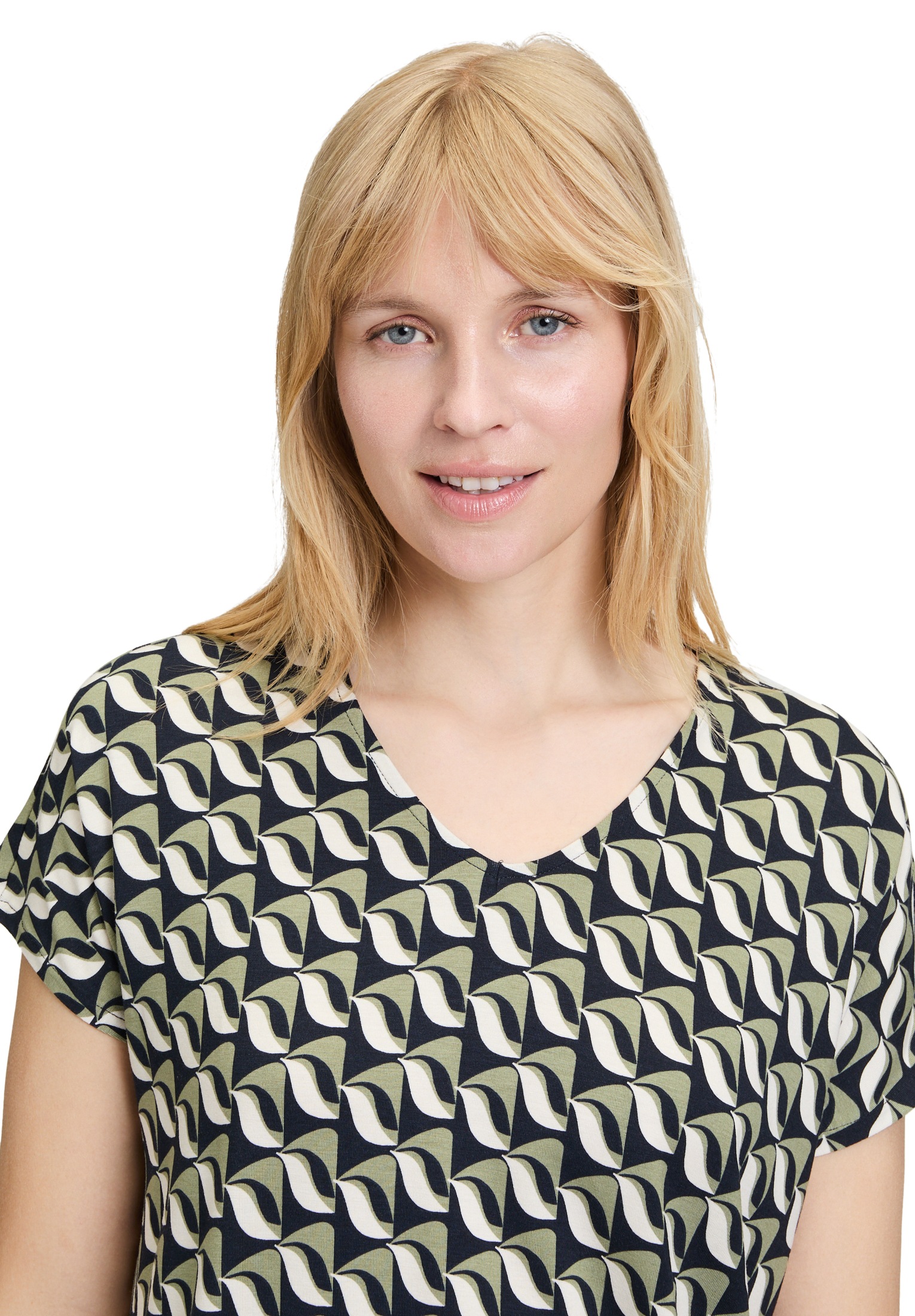 Betty Barclay Kurzarmshirt »Printshirt mit V-Ausschnitt«