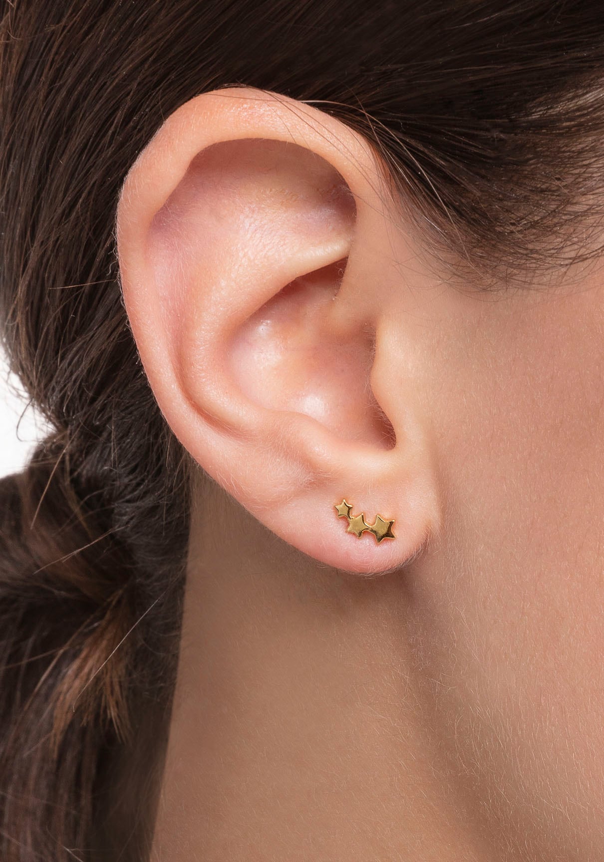 THOMAS SABO Single-Ohrstecker »Sterne gold, Sterne silber, H2142-001-21, H2142-413-39«