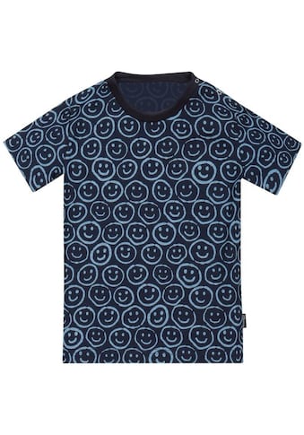 T-Shirt »TRIGEMA T-Shirt mit Allover-Smiley-Print«, (1 tlg.)
