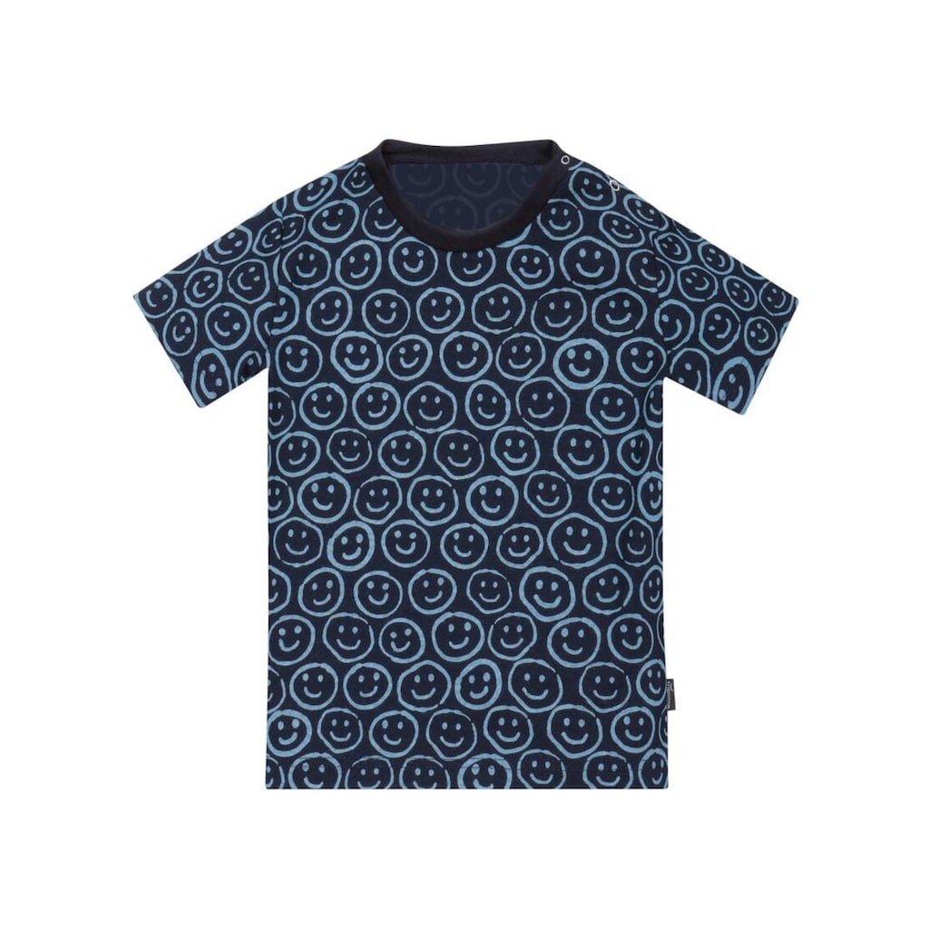 Trigema T-Shirt »TRIGEMA T-Shirt mit Allover-Smiley-Print«, (1 tlg.)
