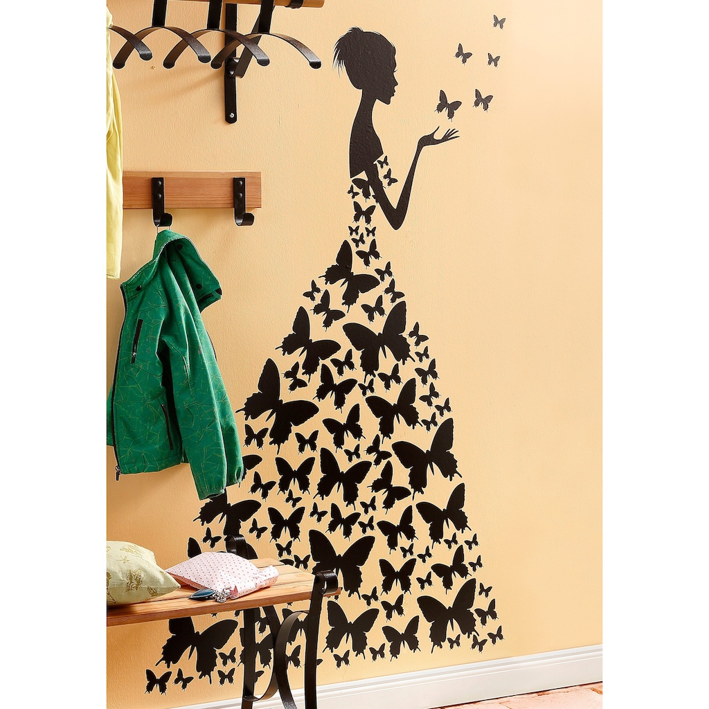 Wall-Art Wandtattoo »Prinzessin Schmetterlingsfrau«