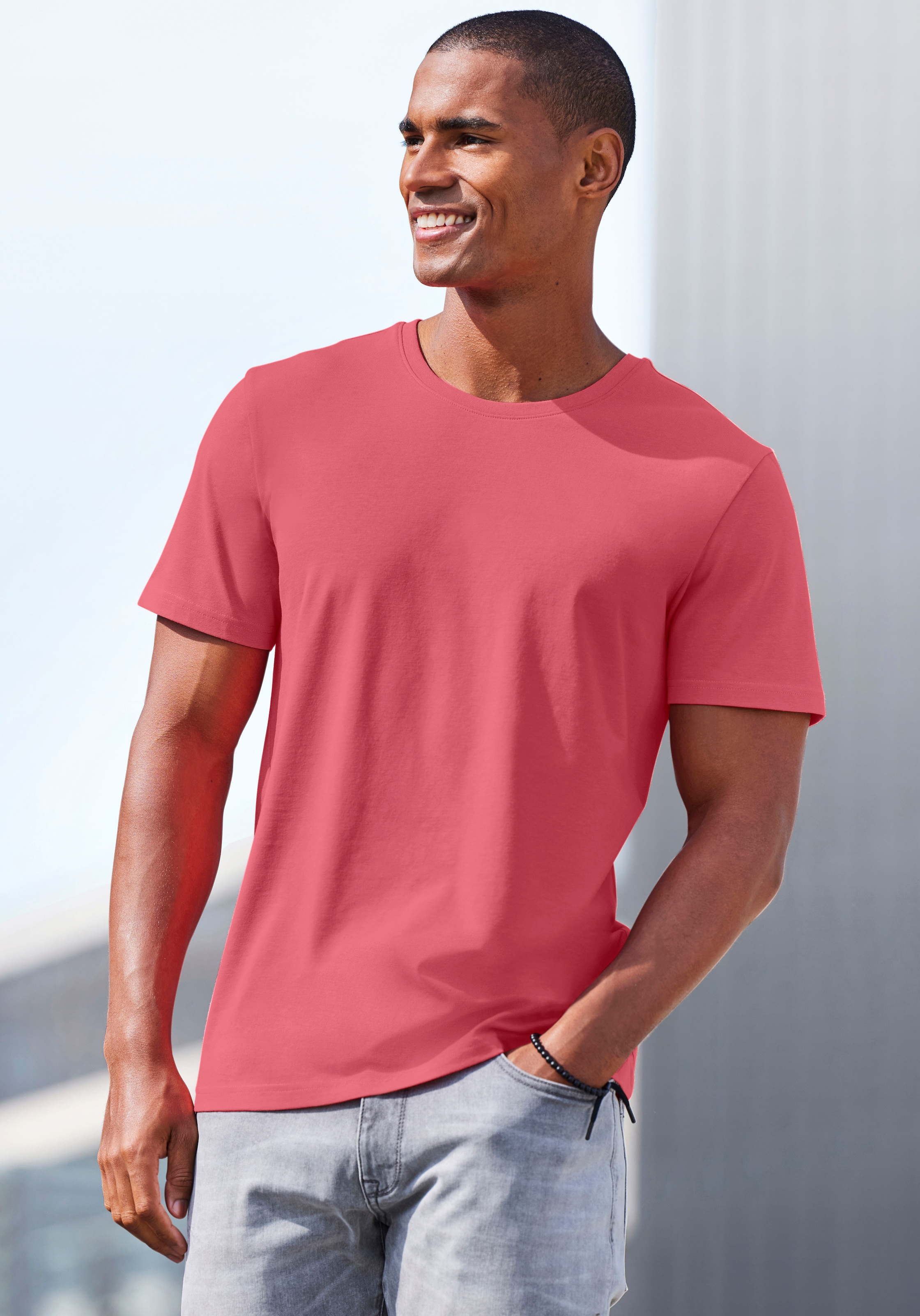 AUTHENTIC LE JOGGER T-Shirt, (Packung, 2), Freizeitshirt aus 100% Baumwolle