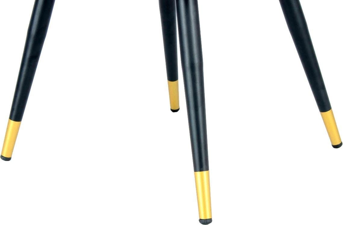 Kayoom Stuhl »Amino 525, stilvoller Design-Stuhl,samtweicher Bezug aus Velvet-Stoff«, 1 St., samtweicher Bezug, elegant, glamourös, elegante Optik