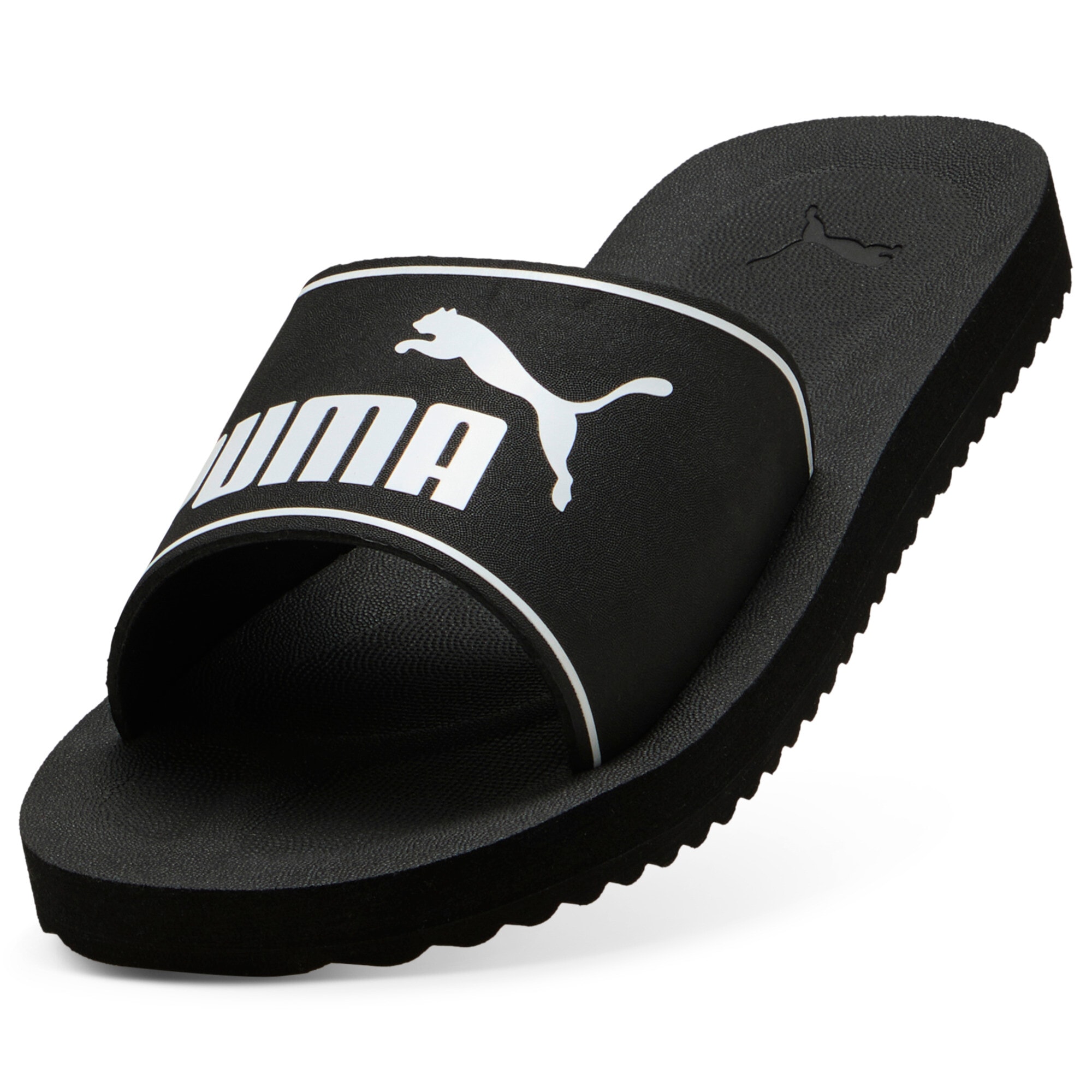 PUMA Badesandale »PURECAT 2.0«  leicht profiliertes Laufsohlenprofil, Obermaterial aus Synthetik