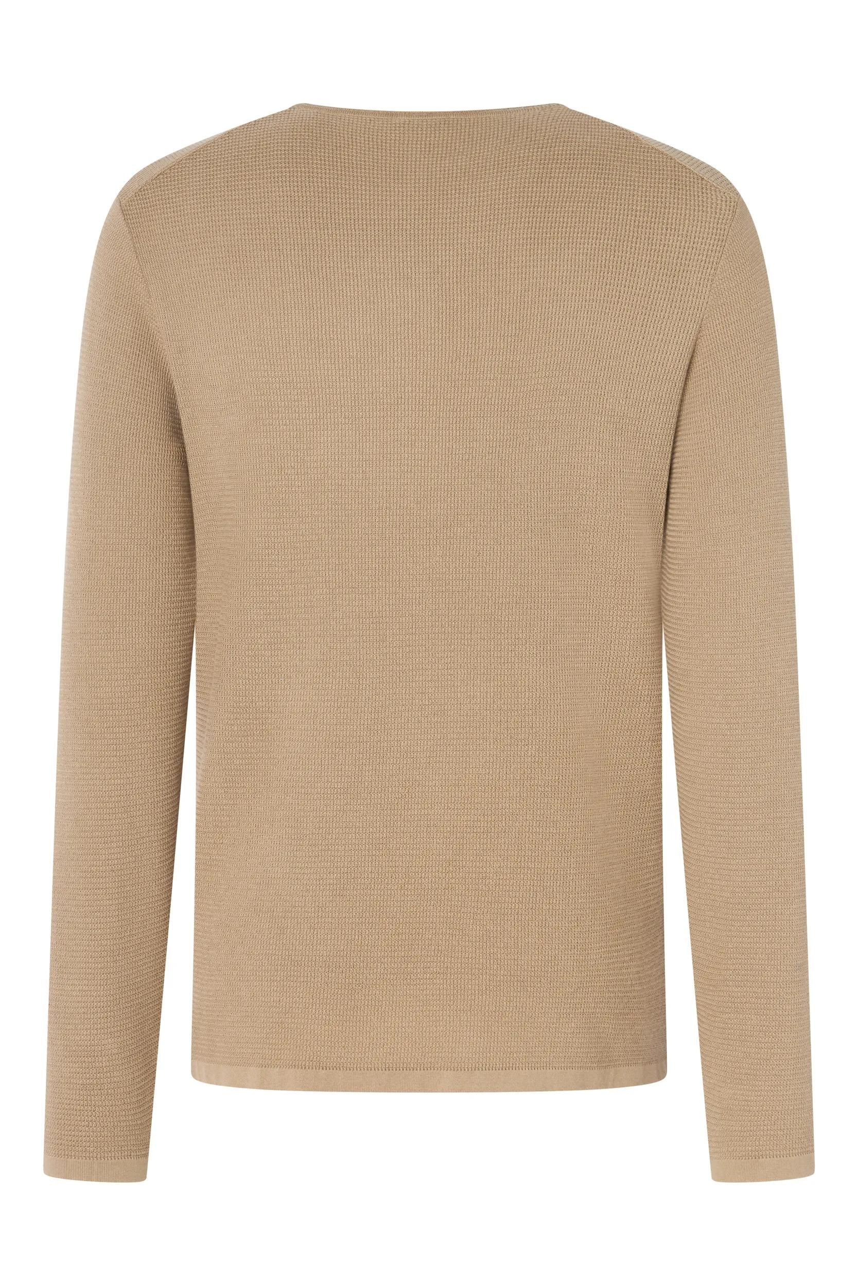 Joop Jeans Rundhalspullover »Svenor« mit feinem Strukturmuster