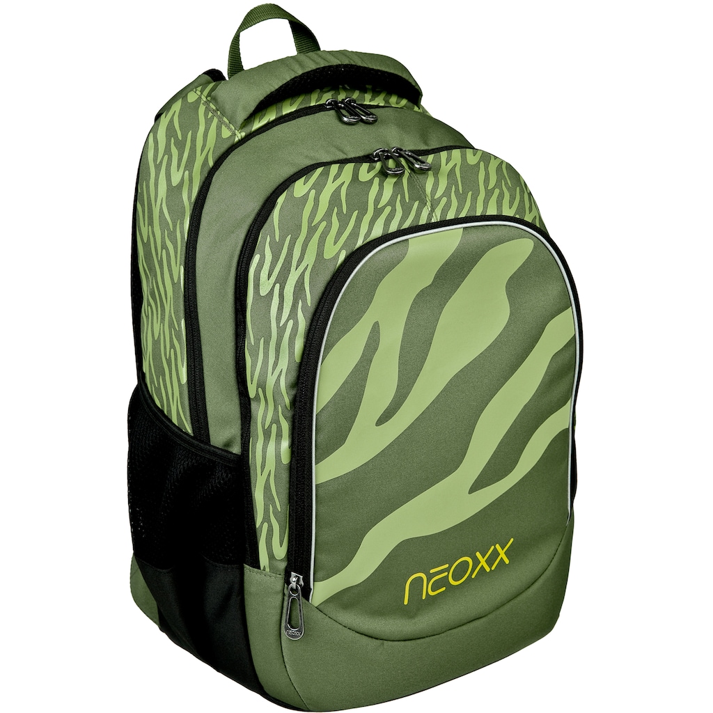 neoxx Schulrucksack »Fly, Ready for Green«, Reflektionsnaht