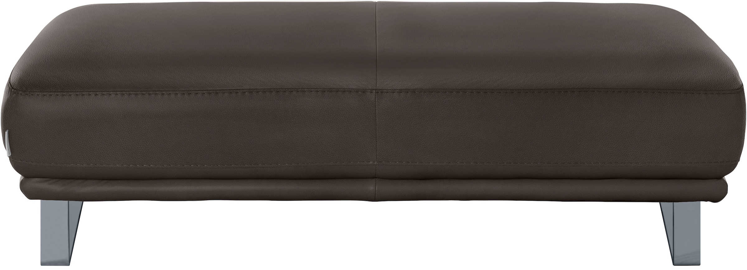 W.SCHILLIG Hocker »montanaa«, mit Metallkufen in Silber matt, Breite 141 cm