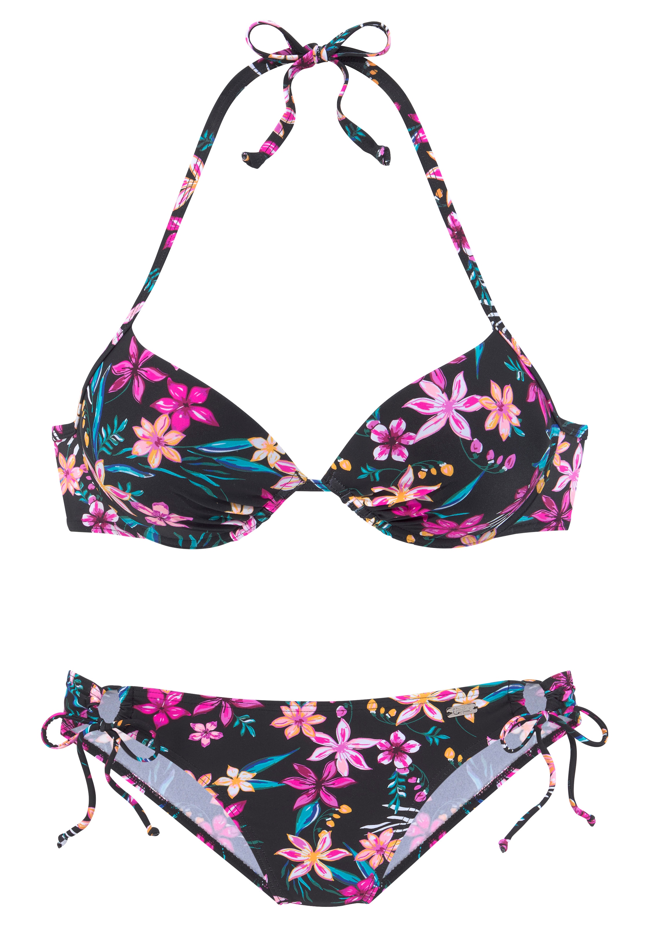 Buffalo Push-Up-Bikini mit Druck und im Nacken zu binden