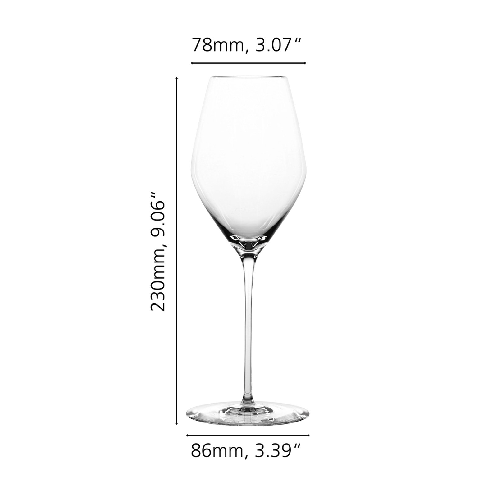 SPIEGELAU Champagnerglas »Champagnergläser + Poliertuch Hi-Lite 347 ml 2er Set transparent«