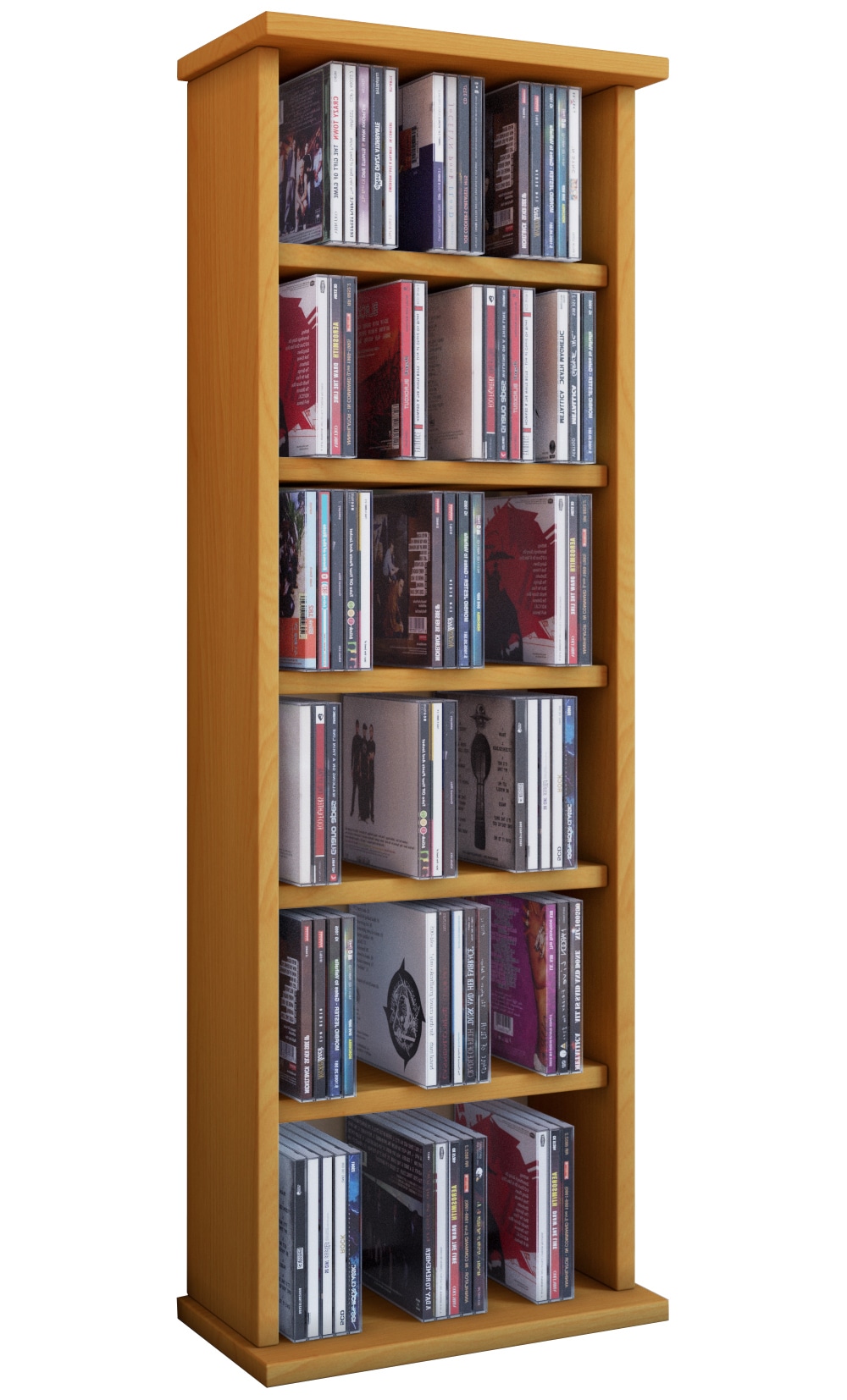 VCM Media-Regal »Holz CD DVD Stand Regal Schrank Ständer Vostan« 1 Stk. tlg.