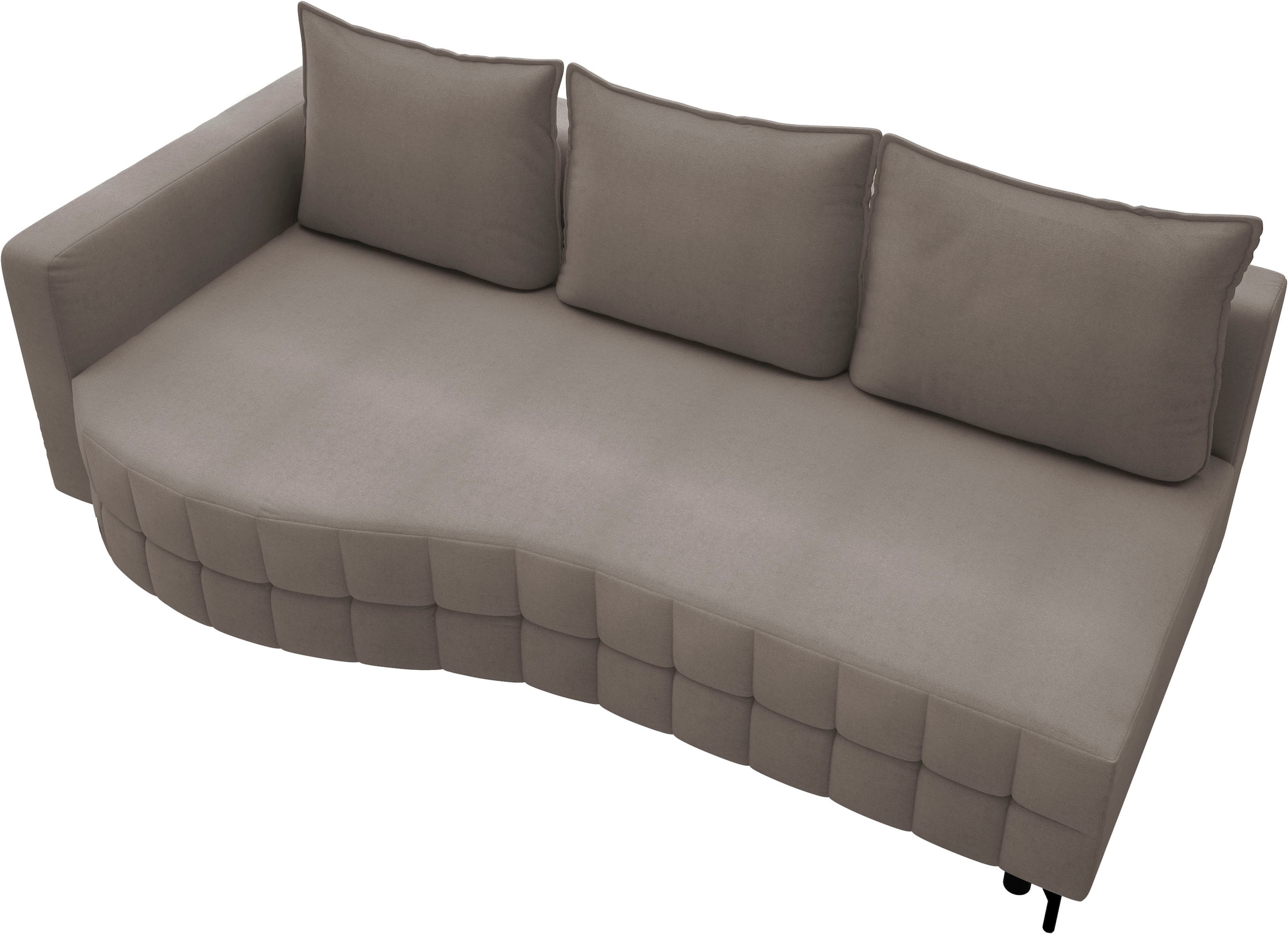 exxpo - sofa fashion Loungesofa »T wiggy Schlafsofa mit Bettfunktion und Bettkasten,« komfortabler Federkern, super Sitzkomfort, elegante Formensprache