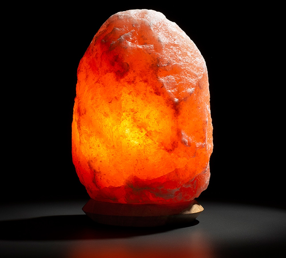 HIMALAYA SALT DREAMS Salzkristall-Tischlampe »Rock«, Handgefertigt - jeder Stein ein Unikat, H: ca.18 cm, ca. 2-3kg