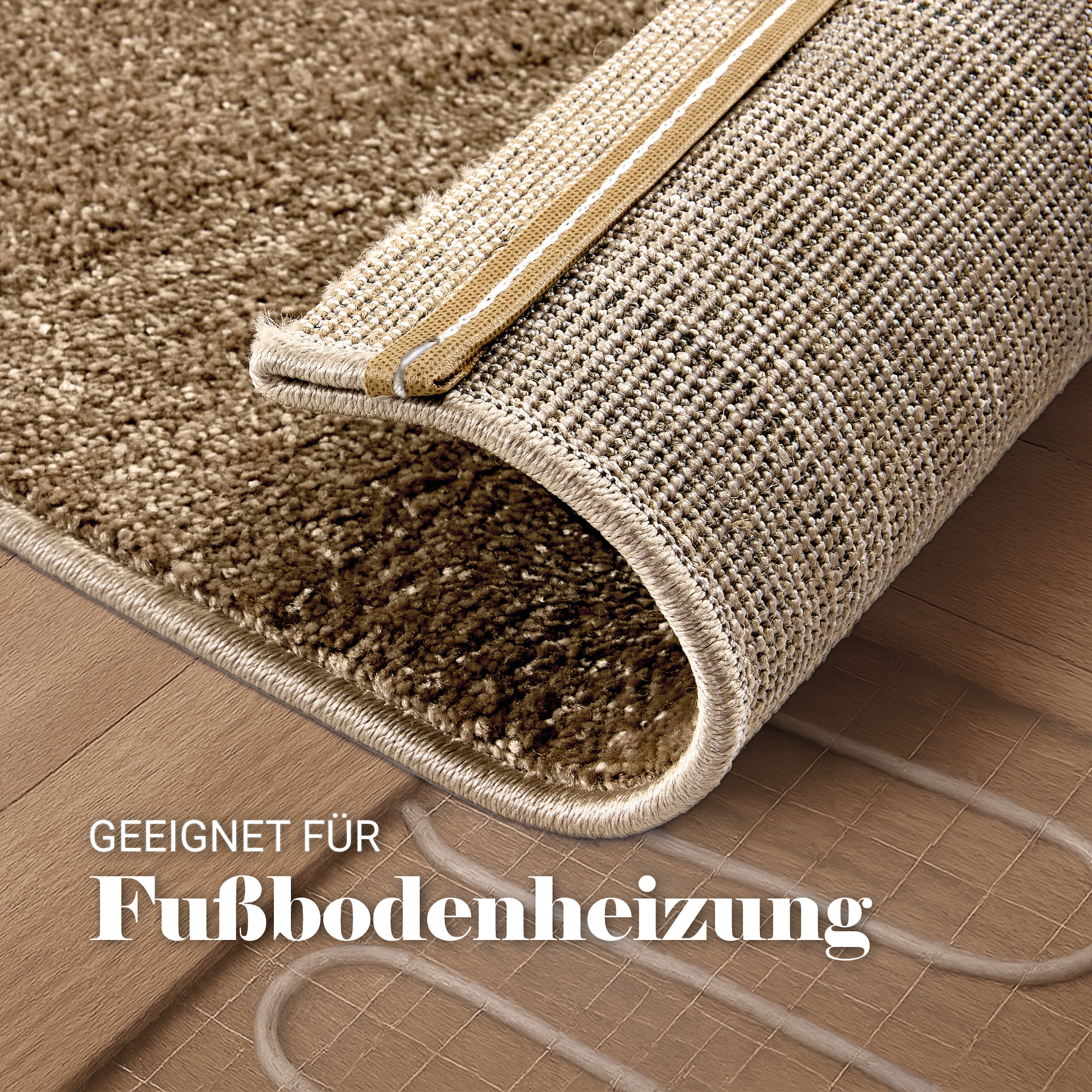 ASTRA Teppich »Sam 250« rechteckig 8 mm Höhe weicher Kurzflor, Wohnzimmer, Schlafzimmer