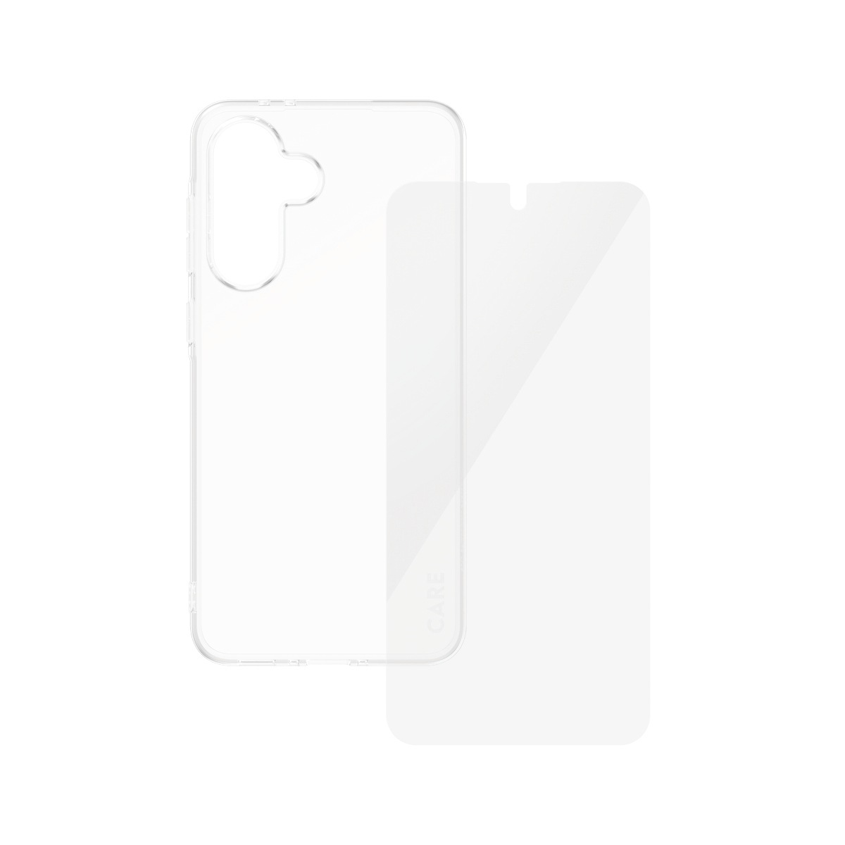 CARE by PanzerGlass Displayschutzglas »2-in-1 Protection Slim X-Ray Case + Screen Protection«, für Samsung Galaxy A36, Displayschutzfolie, Schutzfolie, Bildschirmschutz, kratz- & stoßfest
