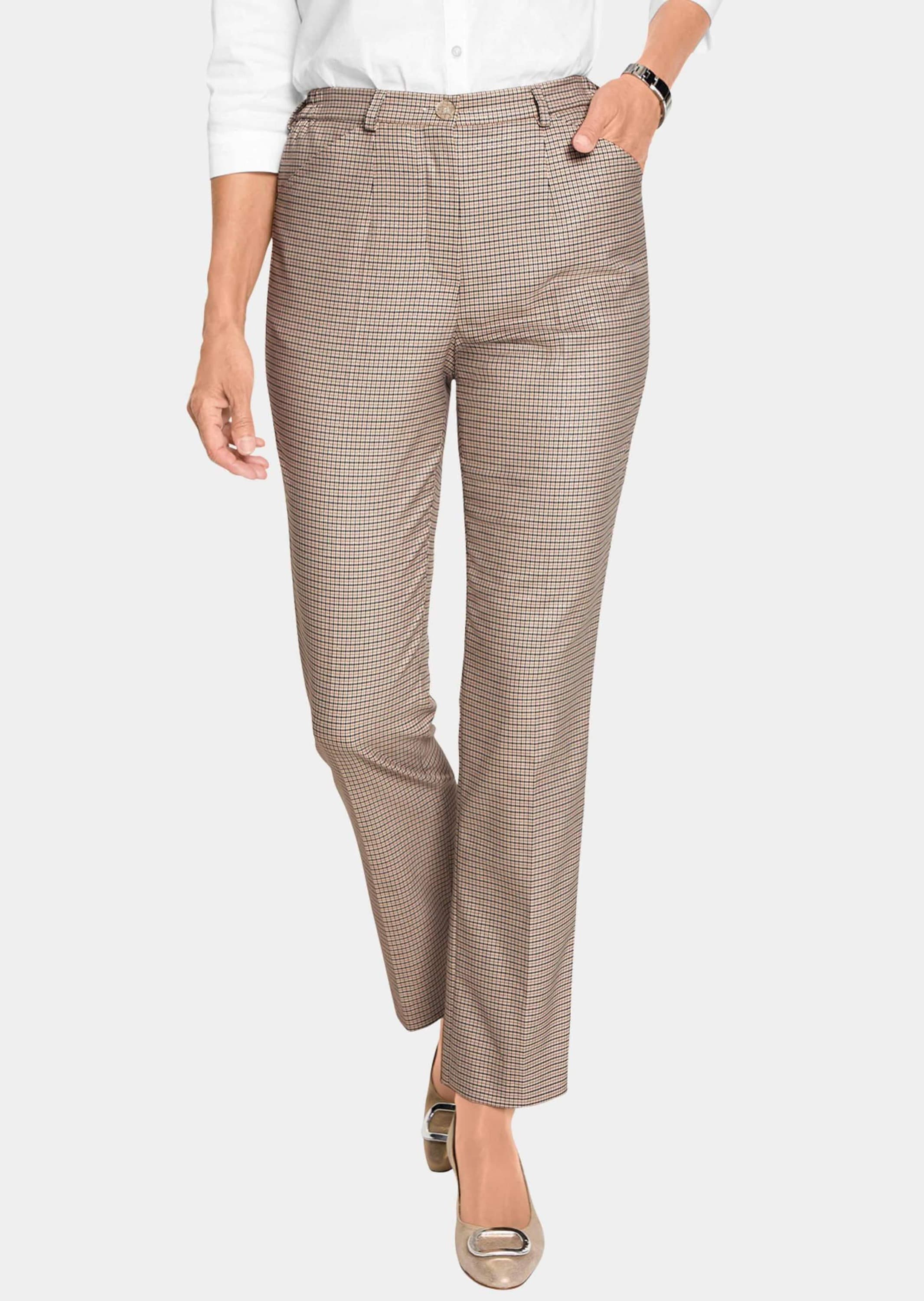 GOLDNER 2-in-1-Hose »Kurzgröße Karohose Carla«