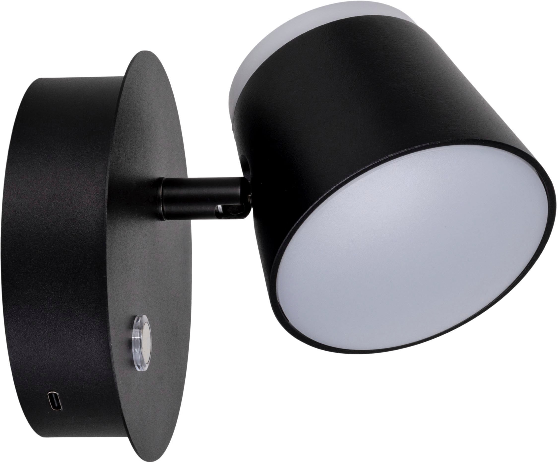 näve LED Wandleuchte »Tondo« LED-Modul 1 Stk. Warmweiß magnetisch, Akku Aufladung per USB-C Kabel, dimmbar per touch, Memory