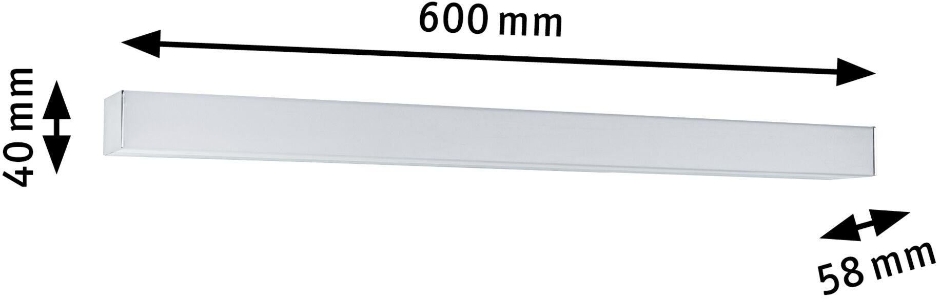 Paulmann LED-Wandleuchte »Tova«, Schutzart IP44, inkl. LED-Modul, Länge ca. 60 cm