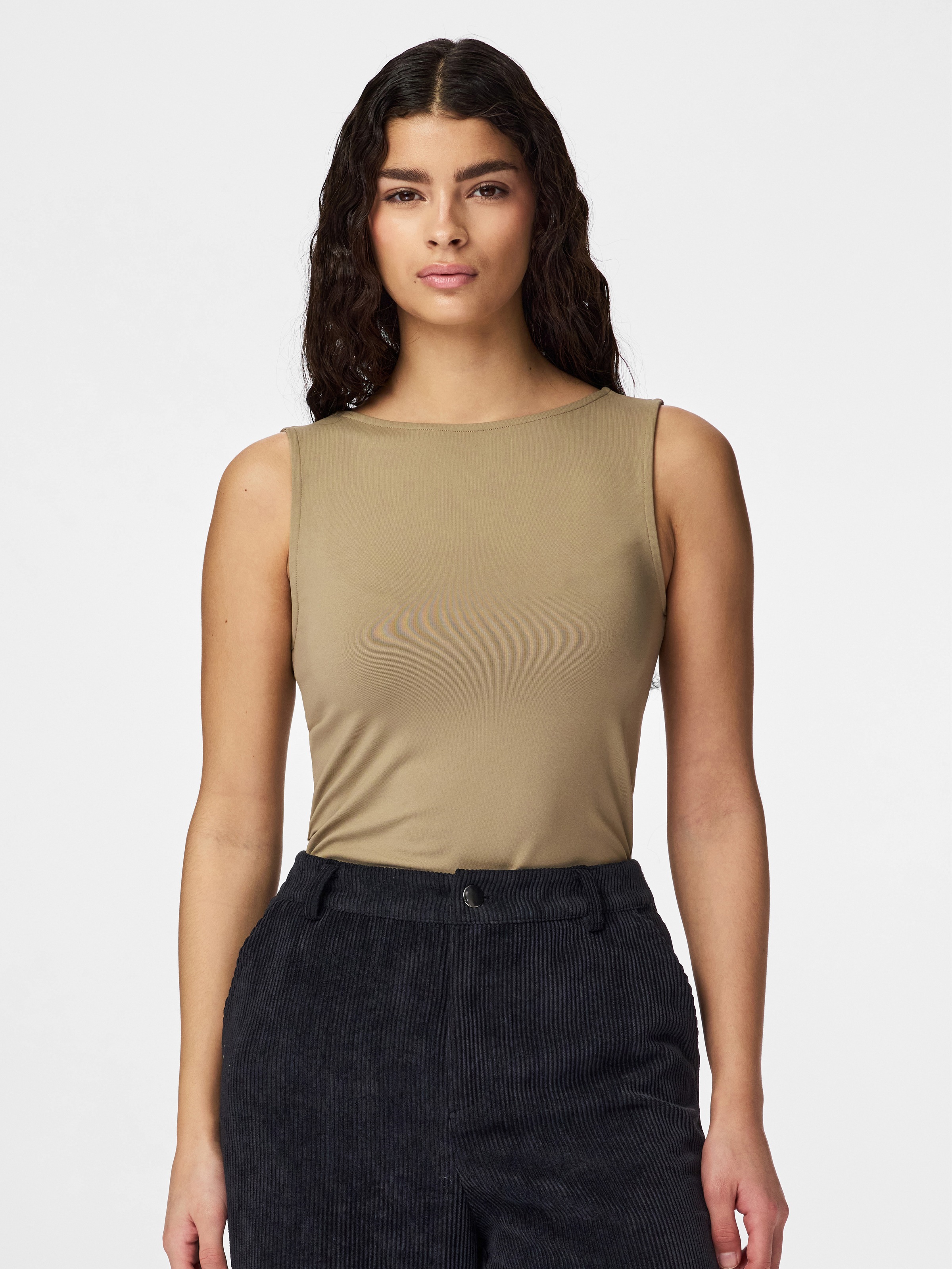 pieces Tanktop »PCLULA SL REVERSIBLE TANKTOP JRS NOOS« Materialmix