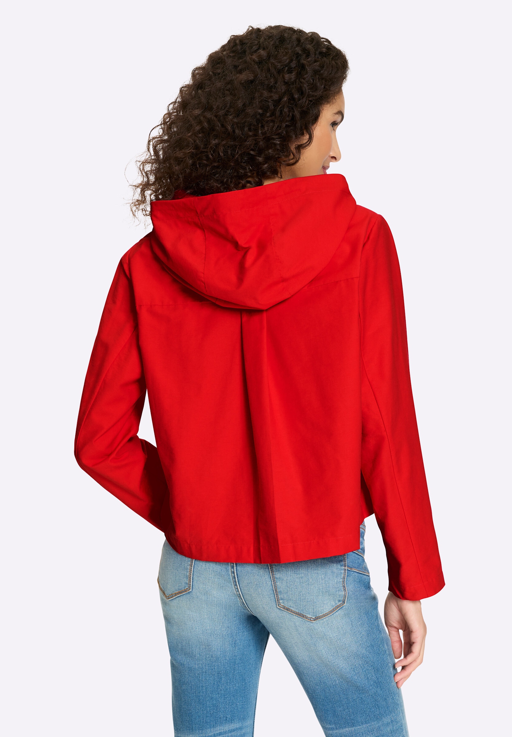 heine Kurzjacke »Jacke Kapuzenjacke mit 2-Wege-Zipper« mit Kapuze