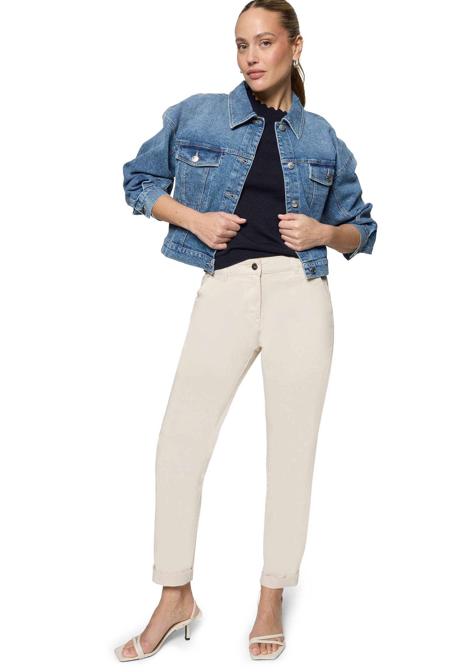 Zero Stoffhose »Chinohose mit Stretch 28 Inch«