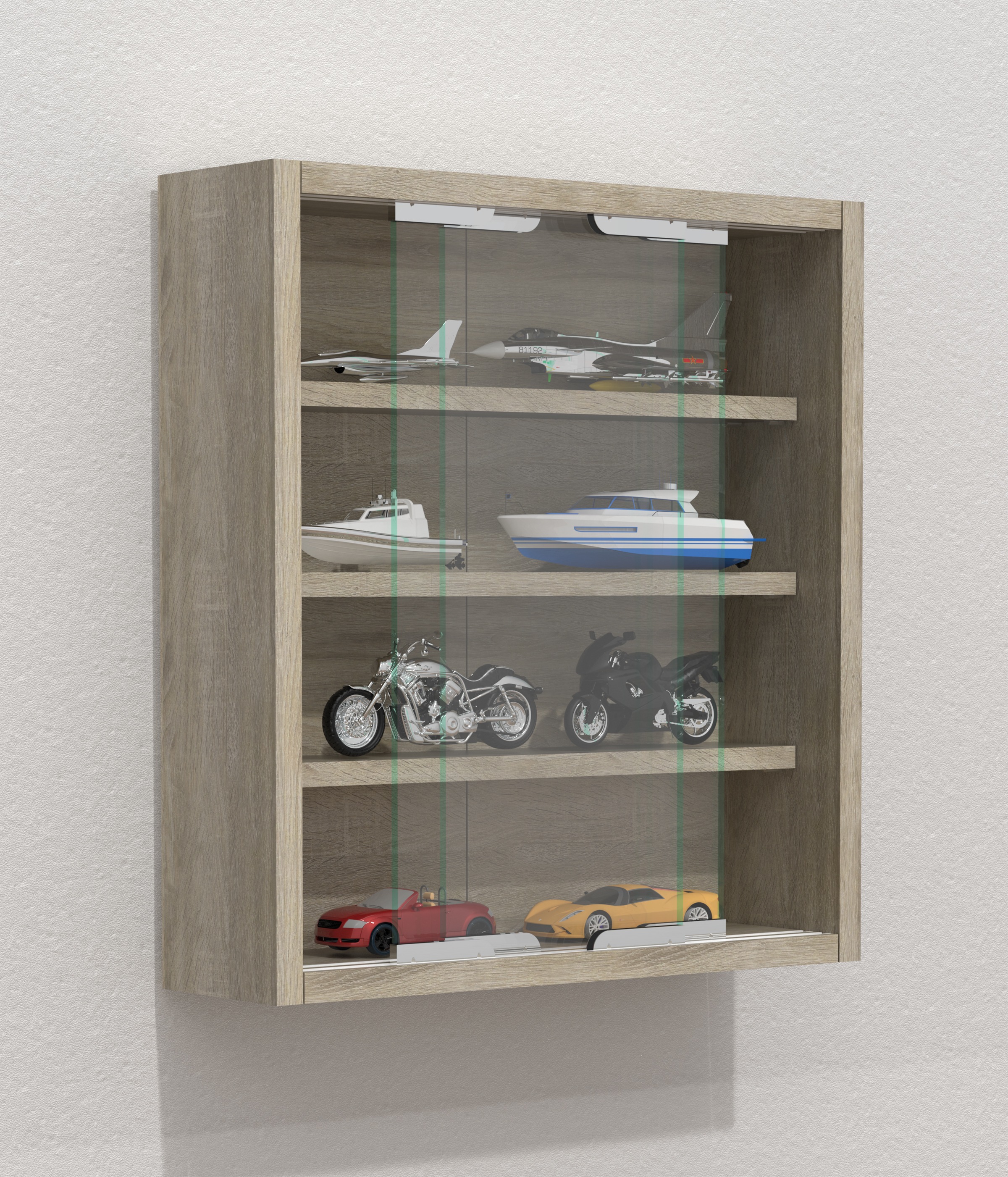 VCM Wandregal »Hängevitrine Wandvitrine Sammel Deko Agisa S« 1 Stk. tlg.