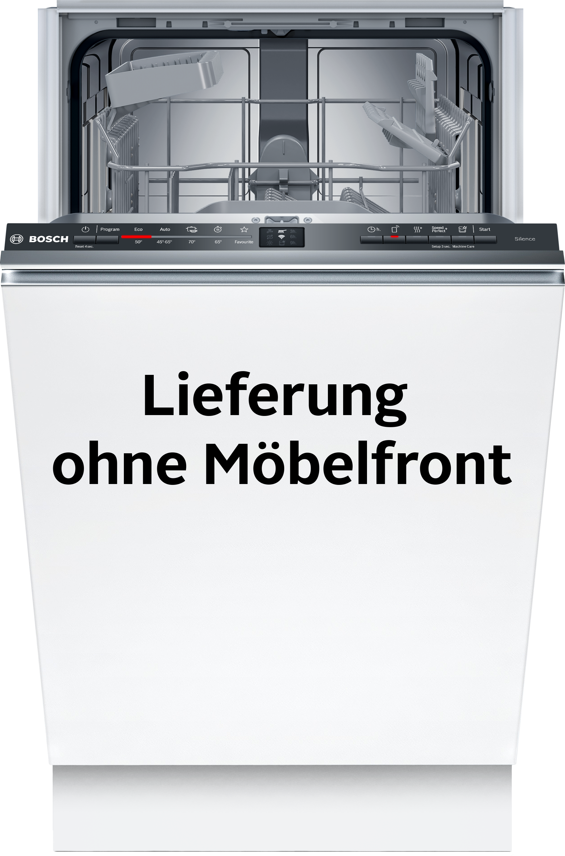 BOSCH vollintegrierbarer Geschirrspüler Serie 2 »SPV2HKX02E« 10 tlg. Maßgedecke Extra Dry für gründliches Trocknen und höhenverstellbarer Oberkorb